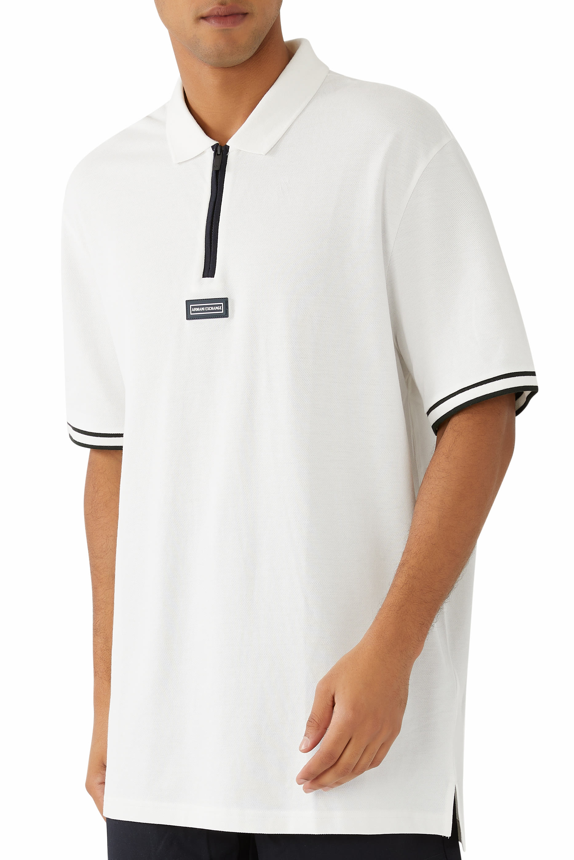 Regular Fit Polo with Zip