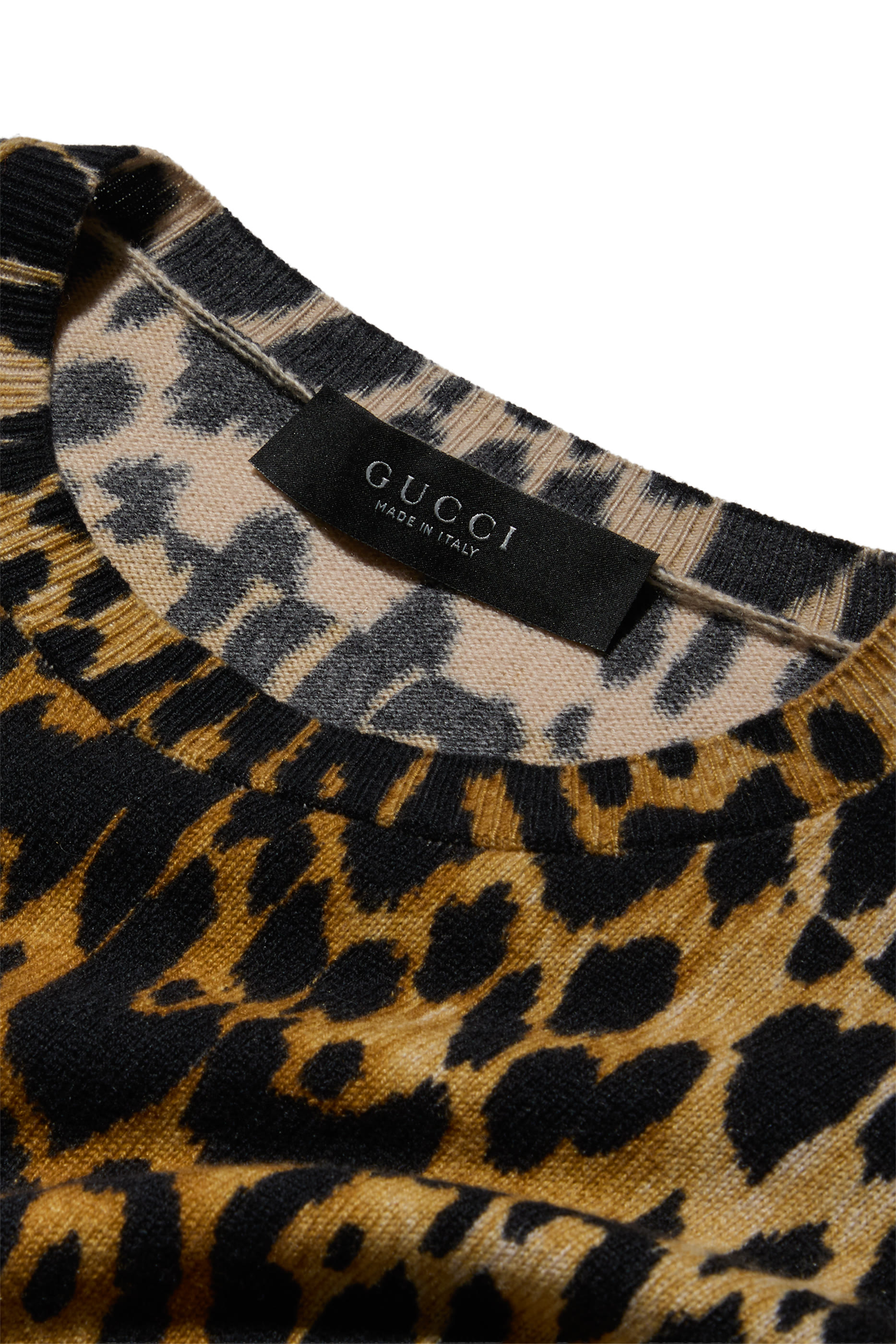 Printed Knit Cashmere Dress 