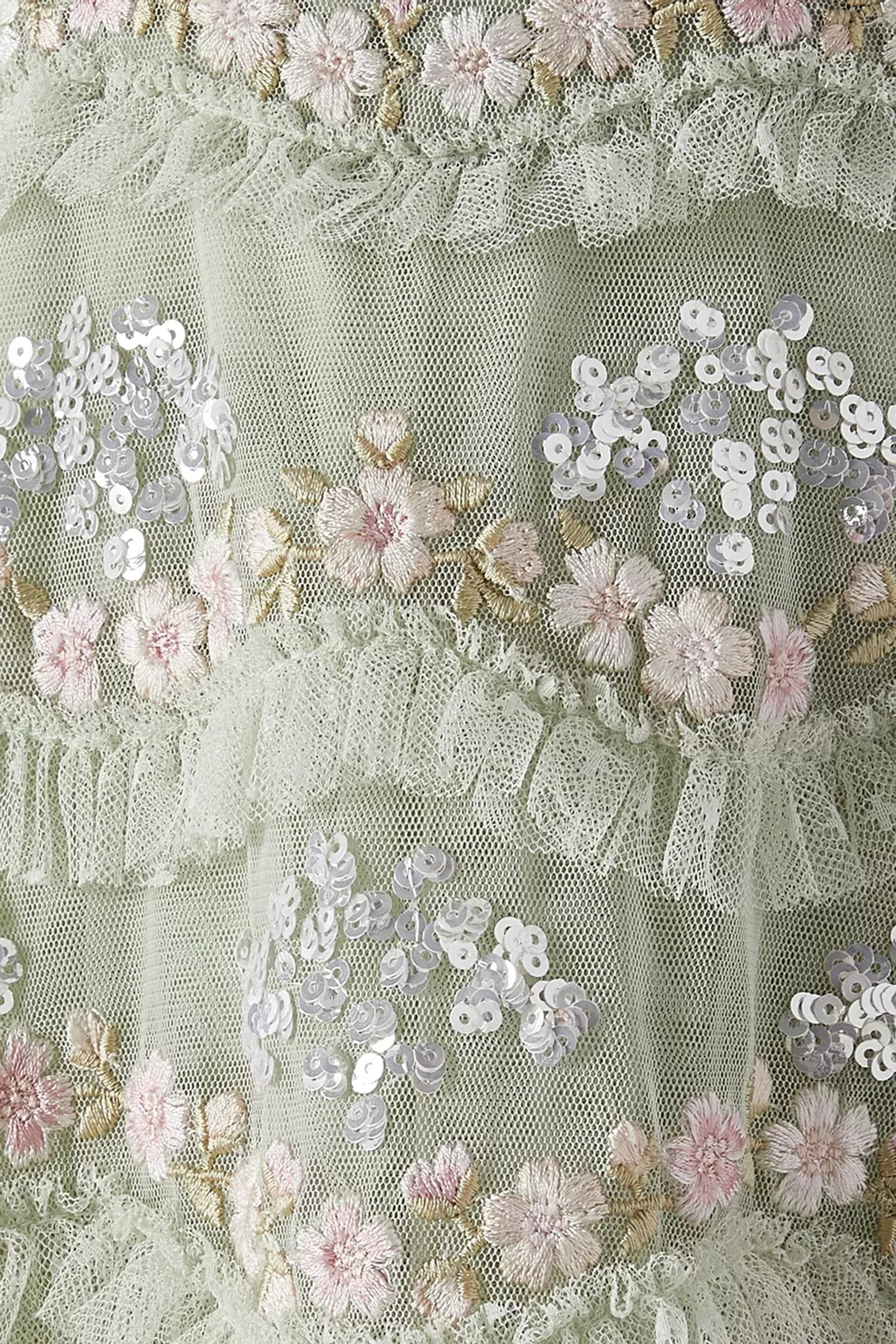 Kids Embellished Daisy Wave Flared Dress