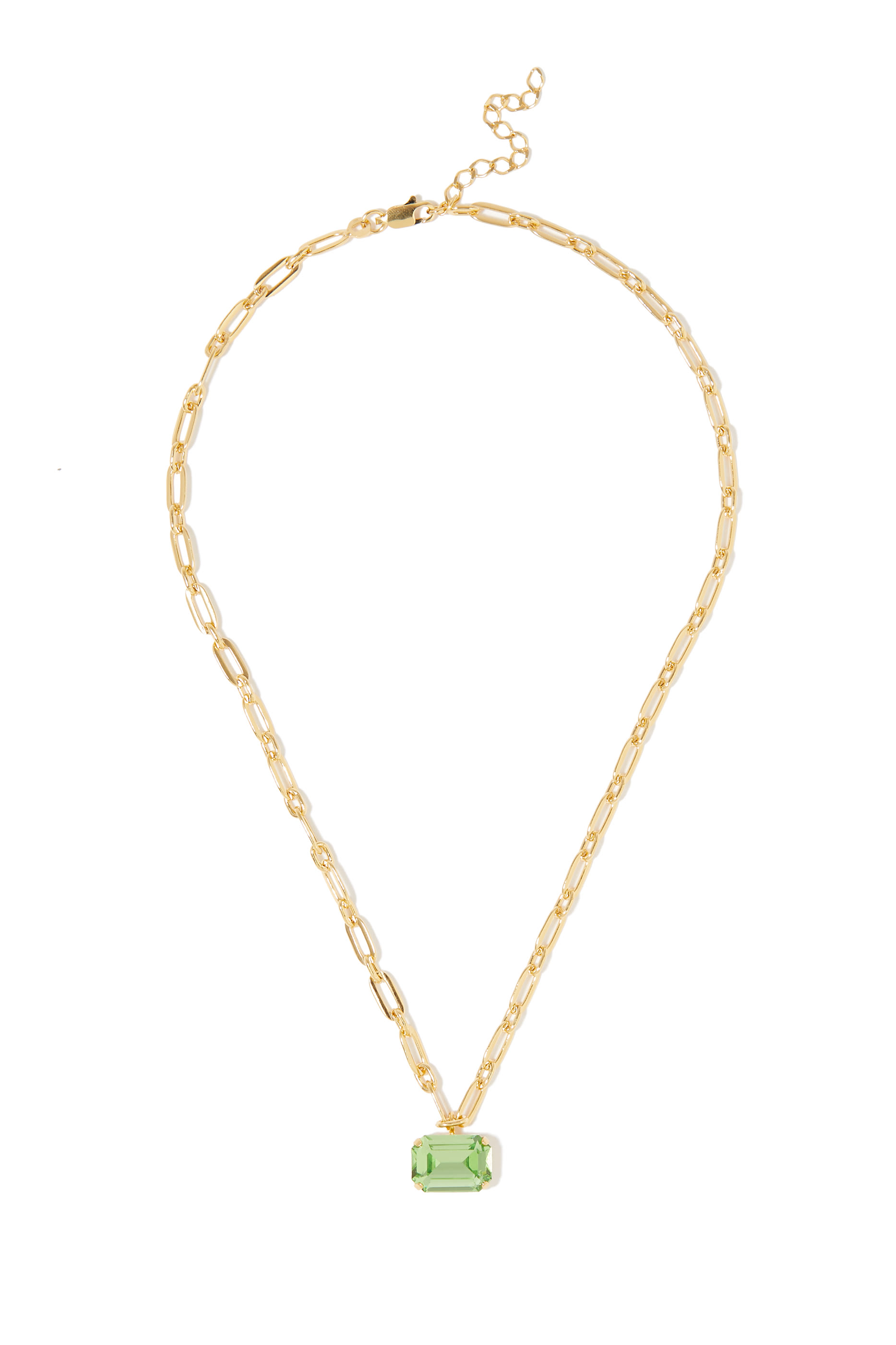 Mini Lydia Necklace, 18k Gold-Plated Metal & Swarovski Crystals