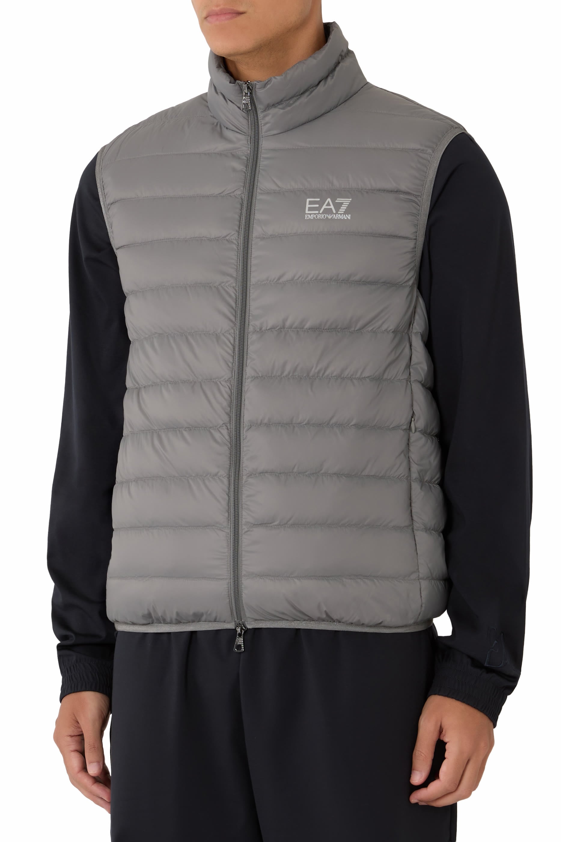 EA7 Logo Puffer Vest