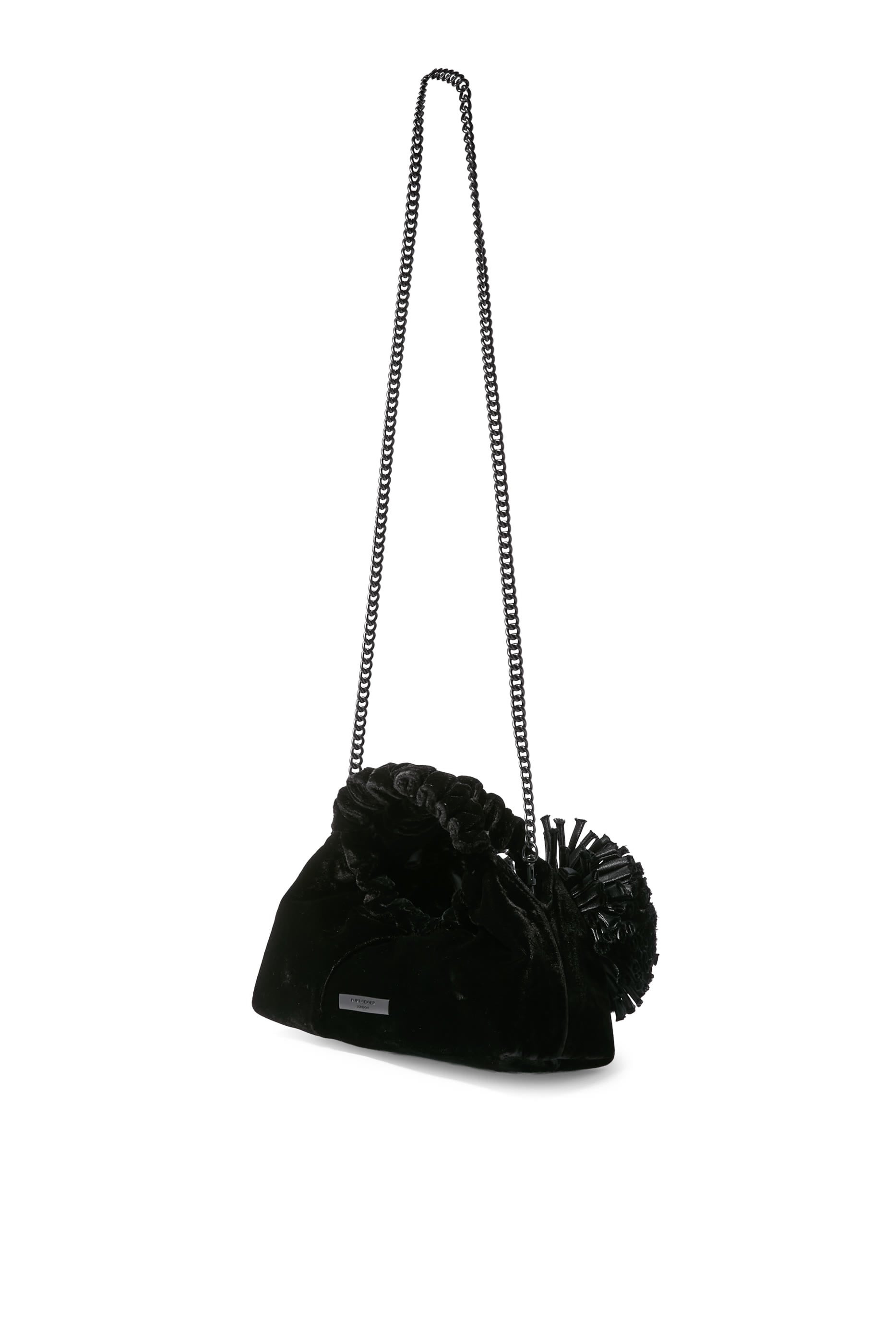 Mini Velvet Pom Tote