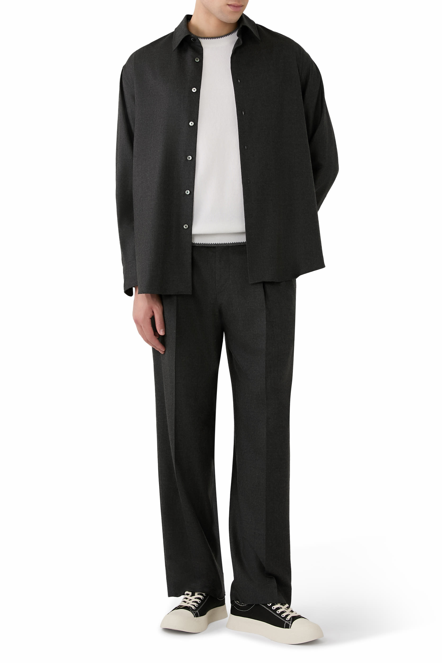 Super Light Wool Two-Tuck Slacks