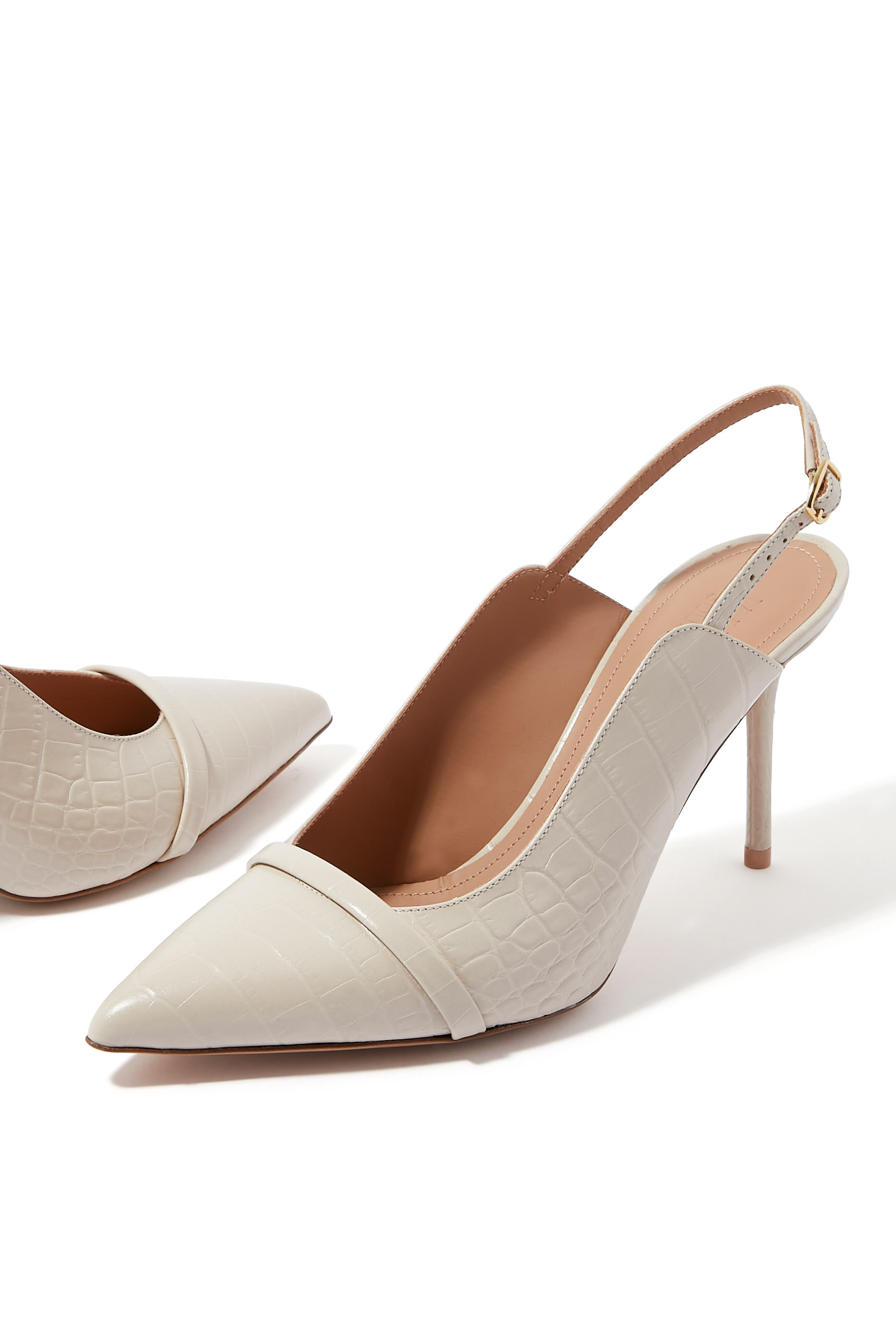 Marion 85 Leather Slingback Pumps