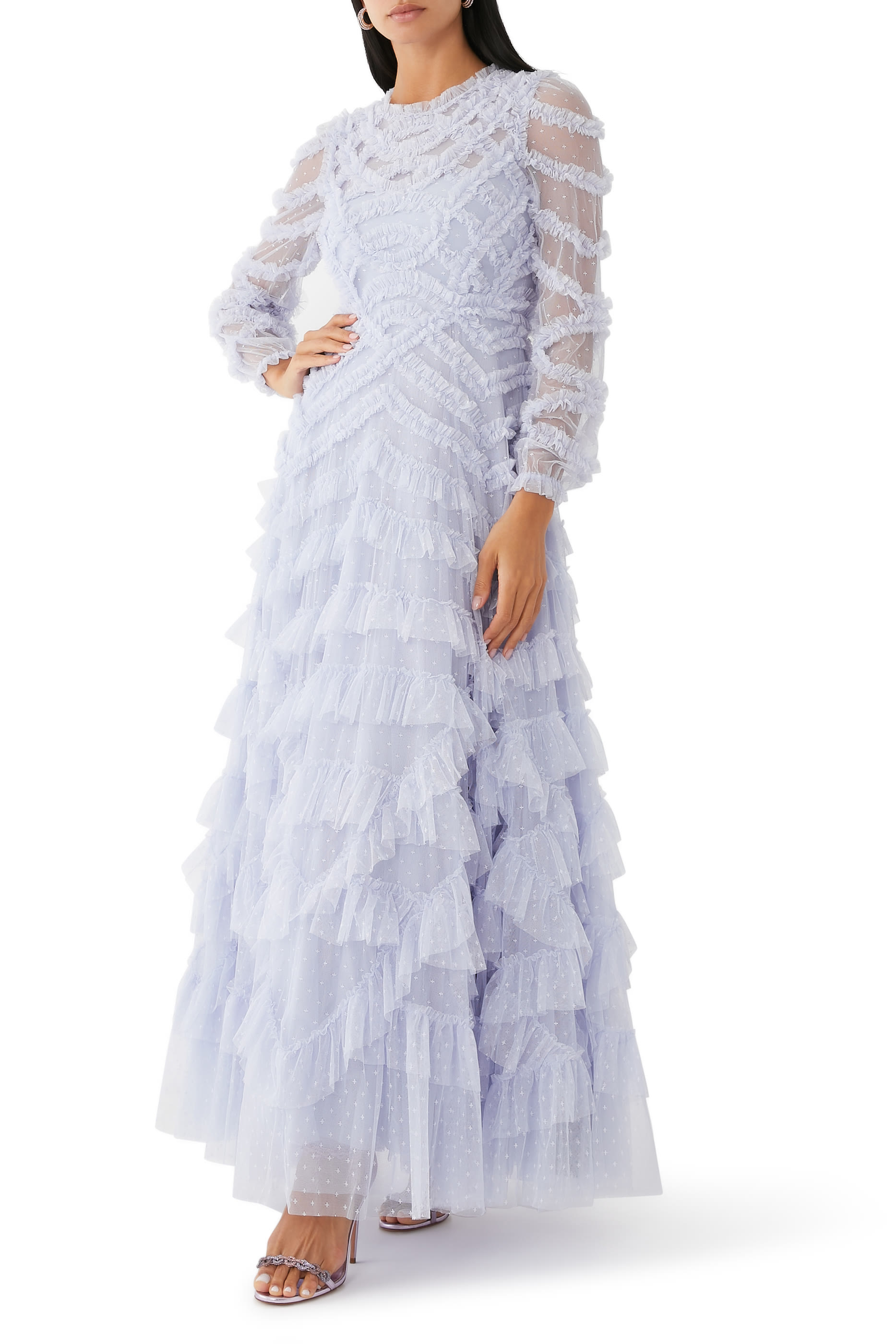 Lana Round Neck Gown