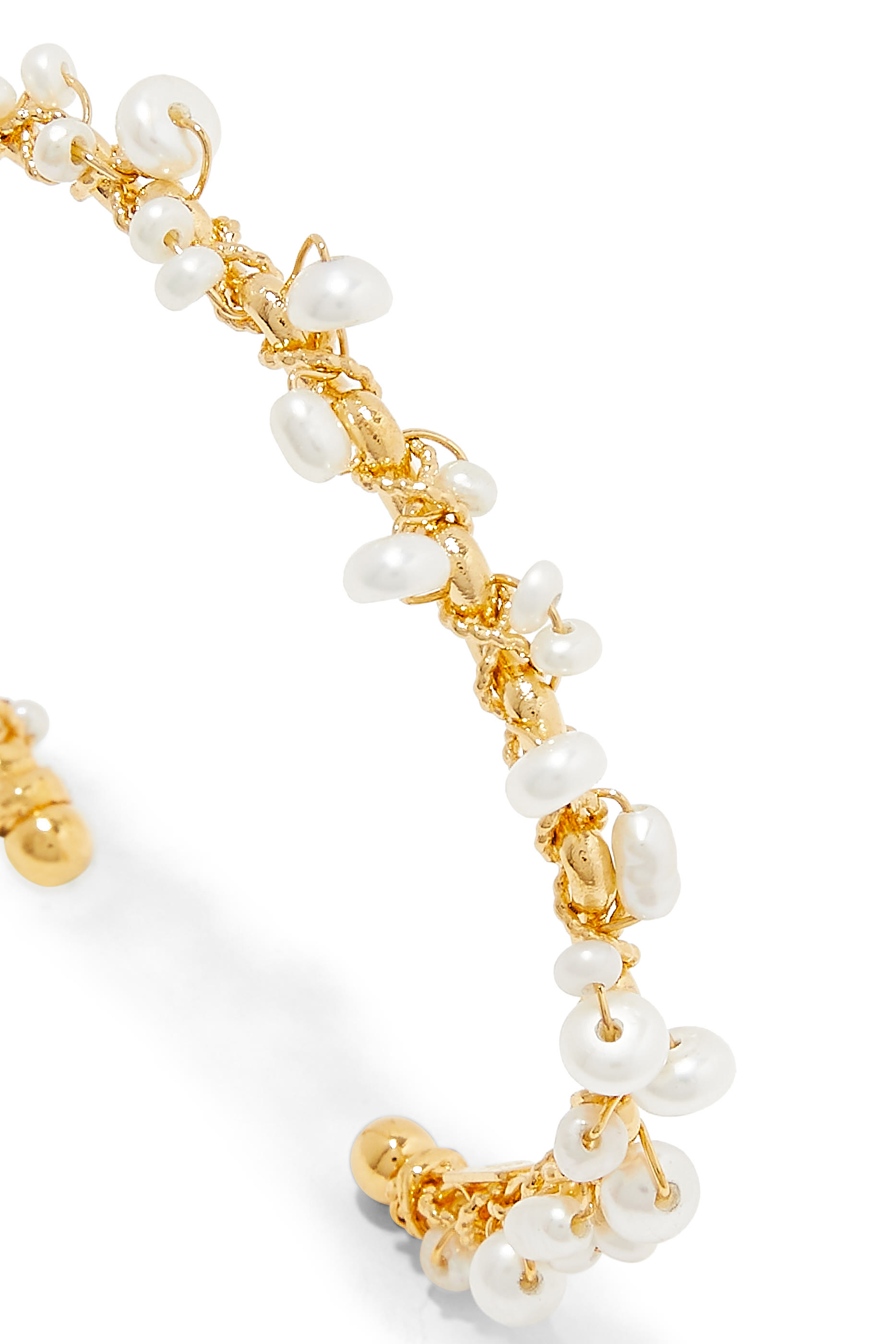 Orphee Bracelet, Gold-Plated Metal & Mother of Pearl