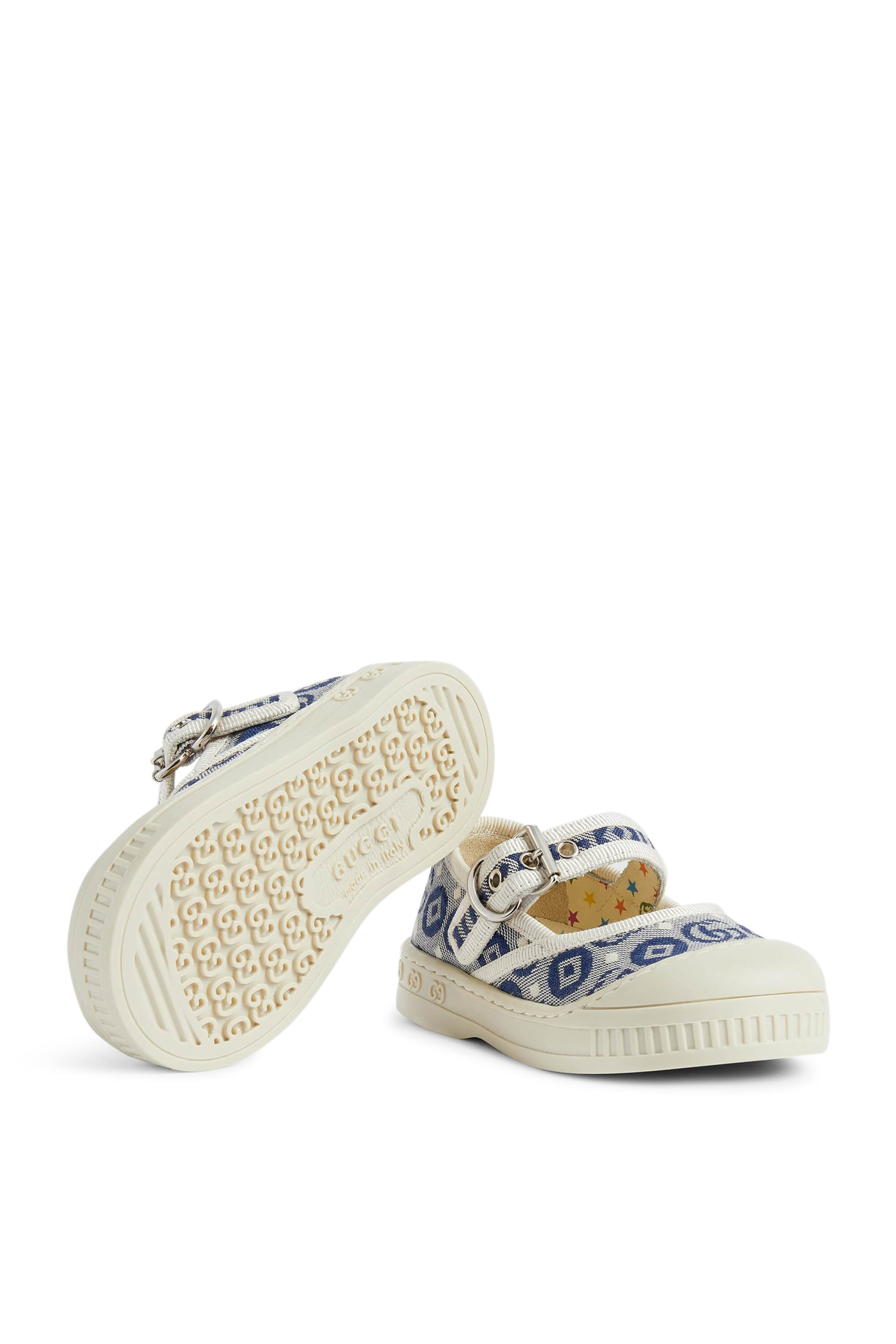 Kids Toddler Double G Canvas Ballet Flats