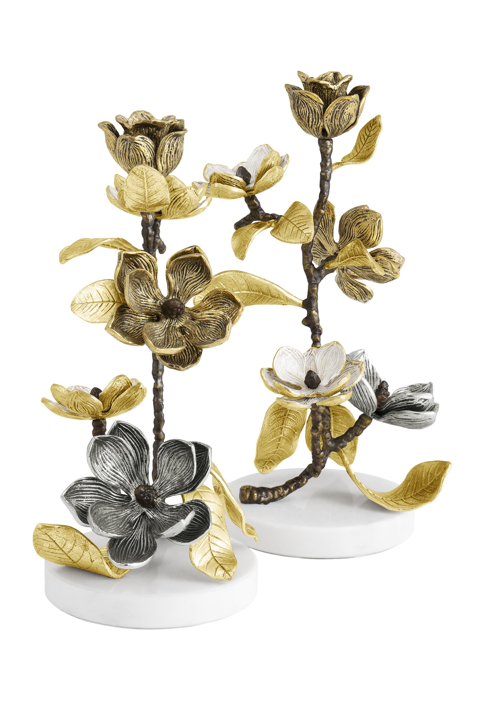 Vintage Bloom Candleholders Set