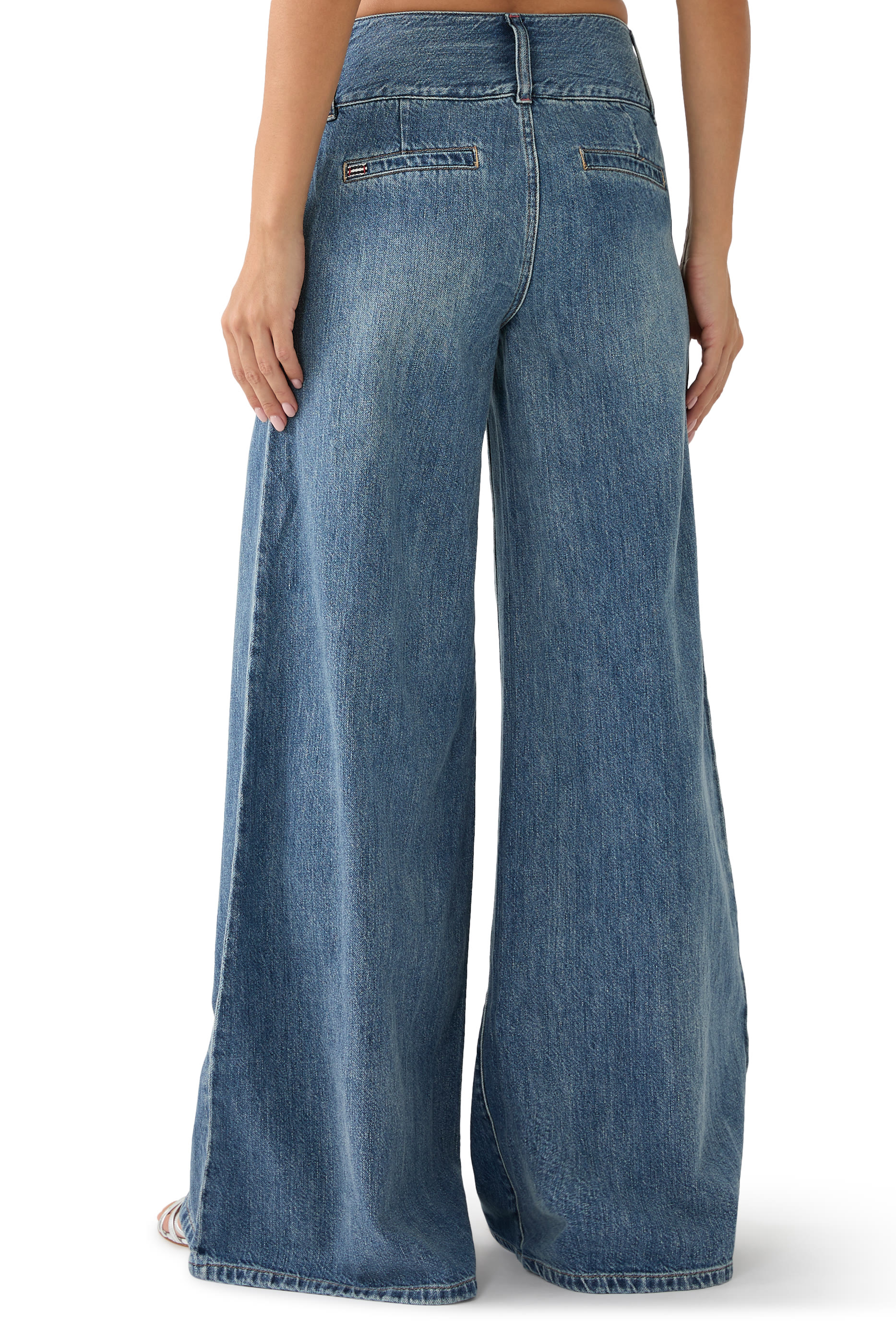 Olivia Flared Wide-Leg Jeans