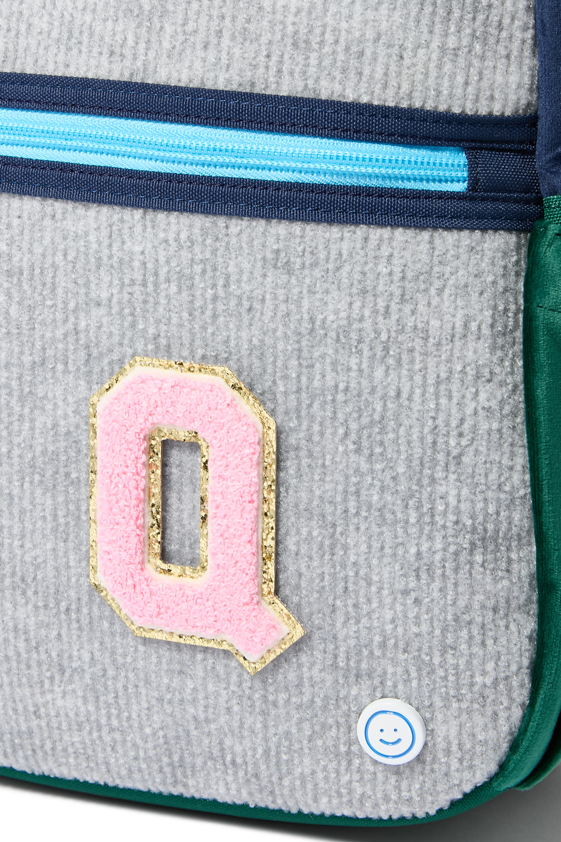 3” Chenille Sparkle Q Letter Patch