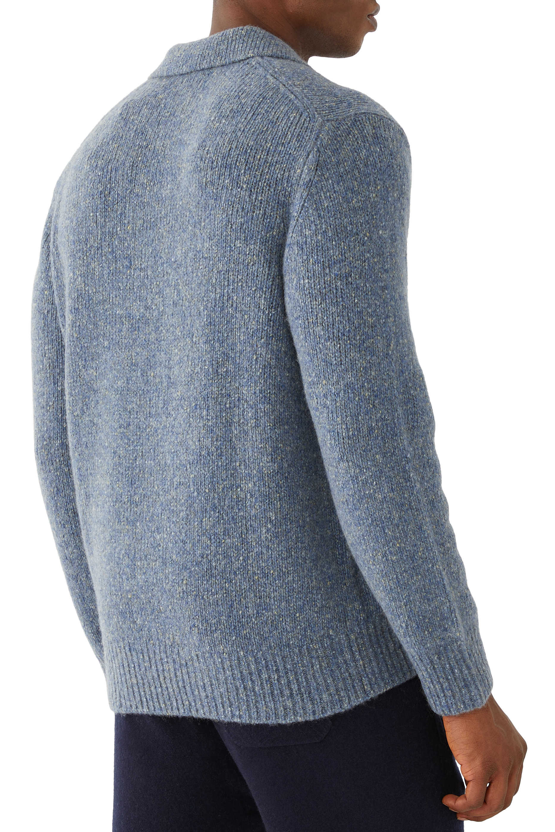 Split Mock Donegal Knit Polo