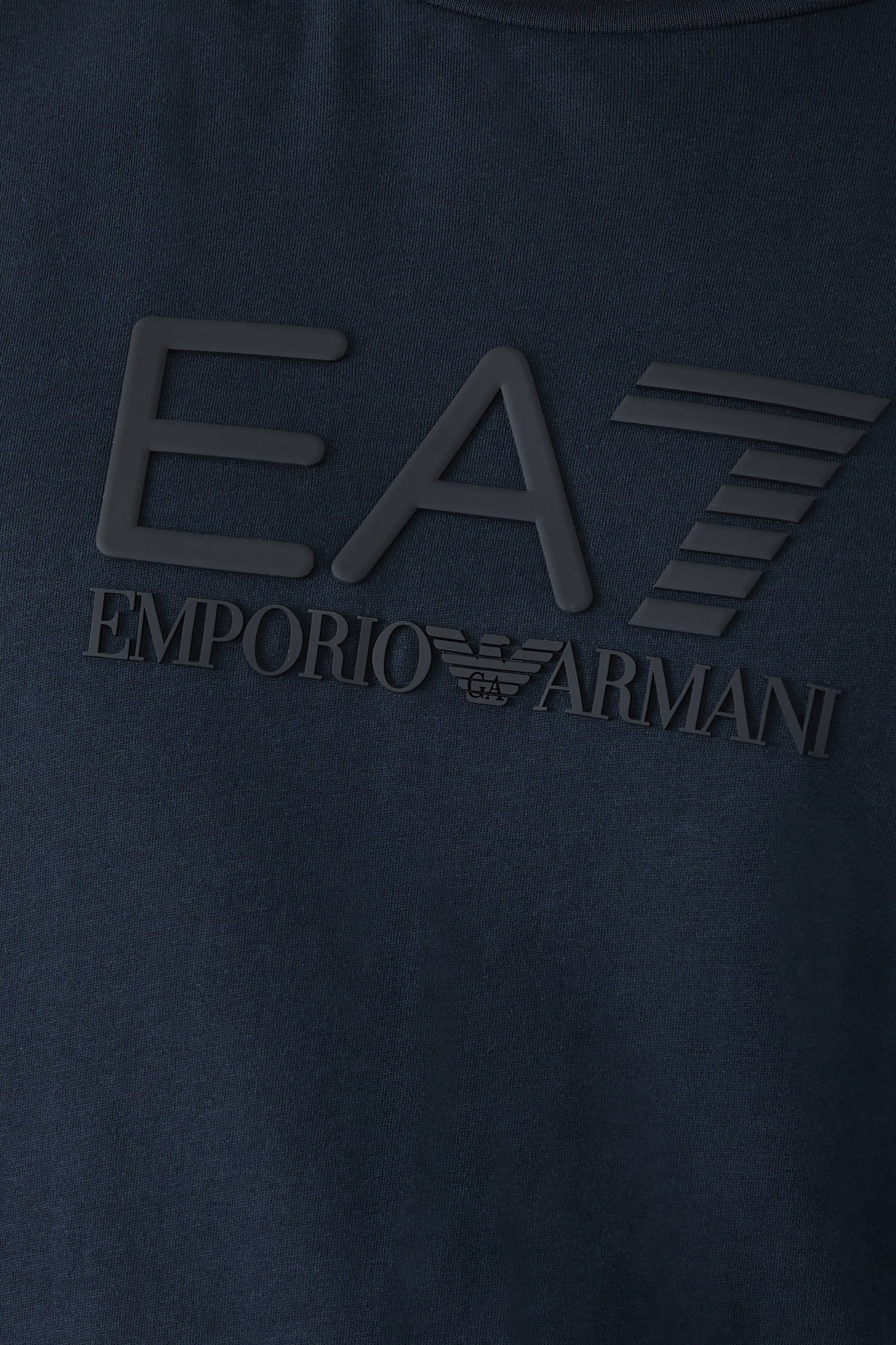 EA7 Logo Cotton T-Shirt