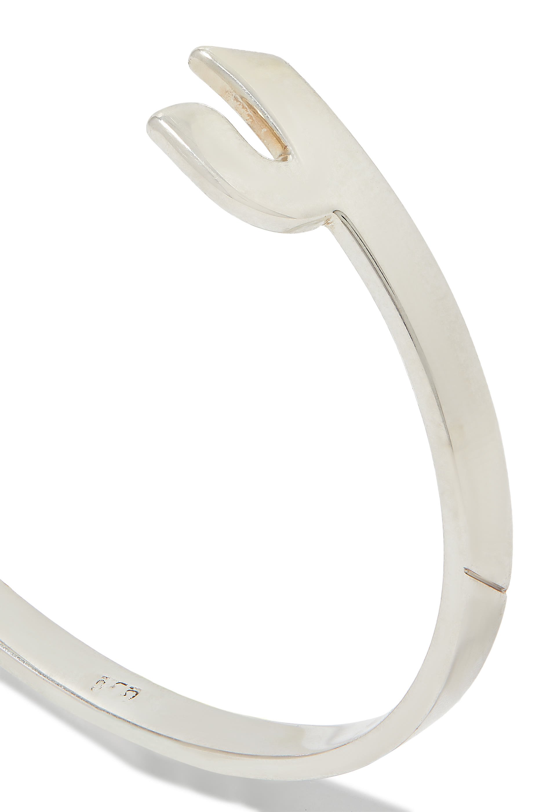 Letter Ein Bangle, Sterling Silver