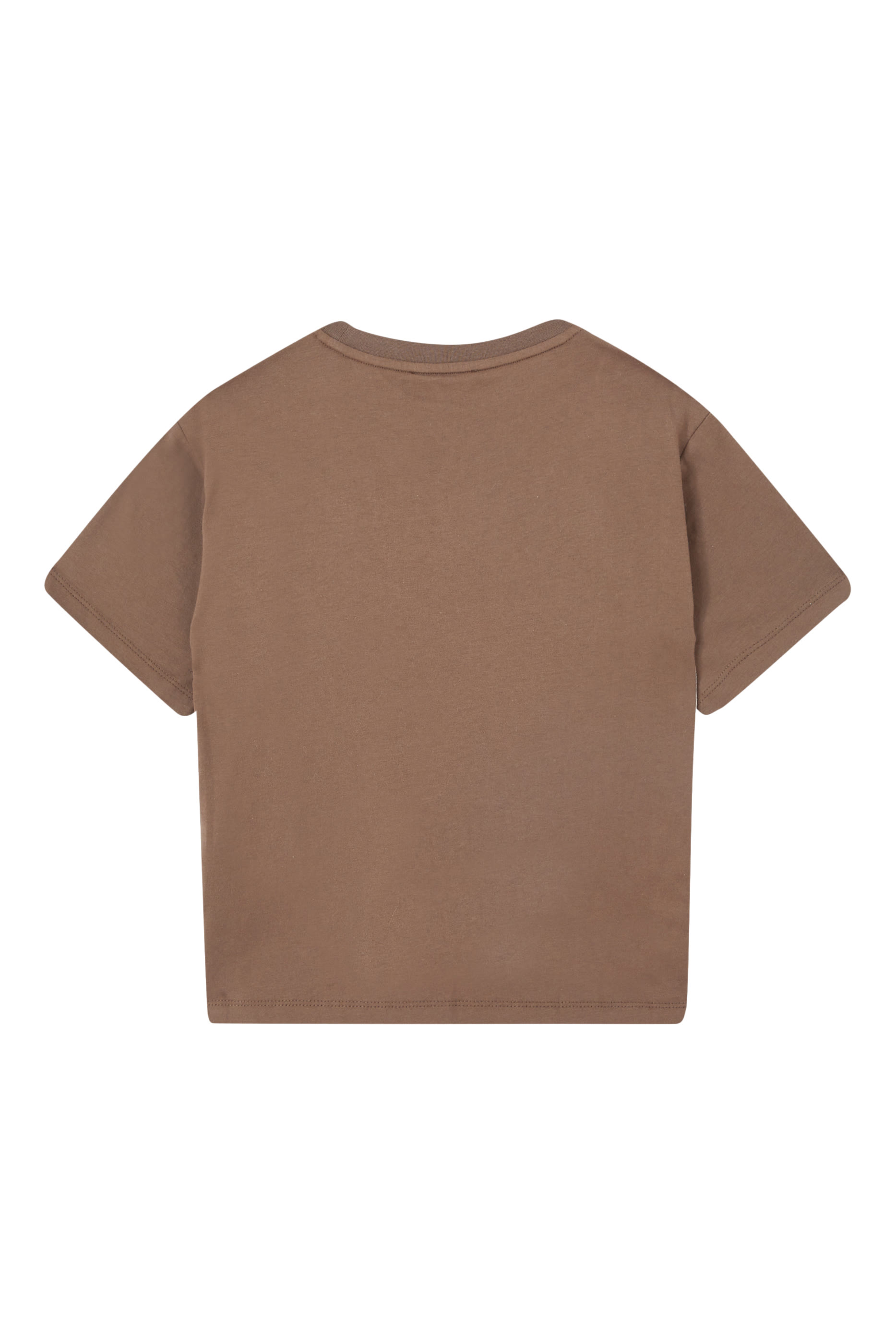 Kids Micro Eagle Embroidered Cotton T-Shirt