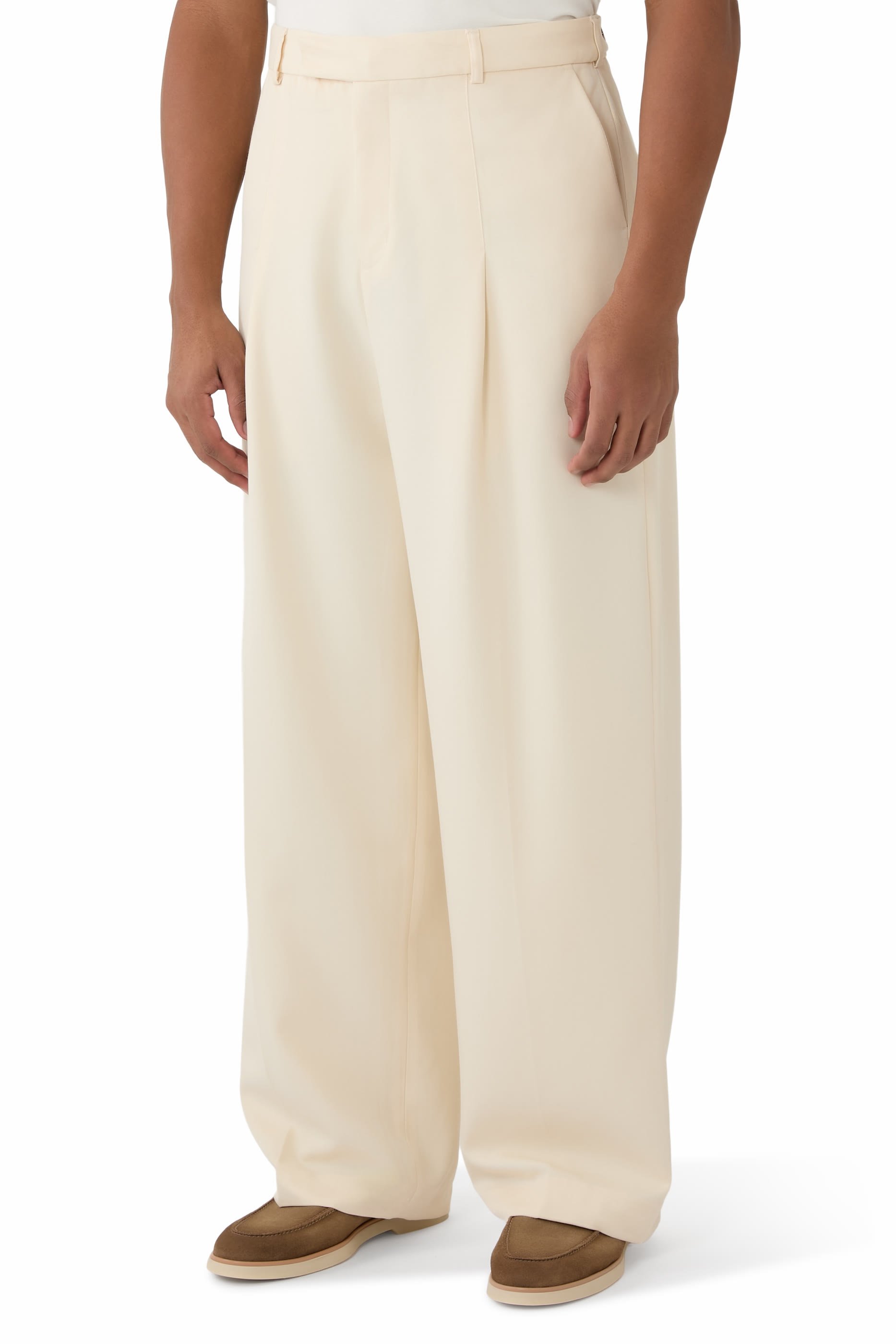 Tailored Wide Leg Trousers
