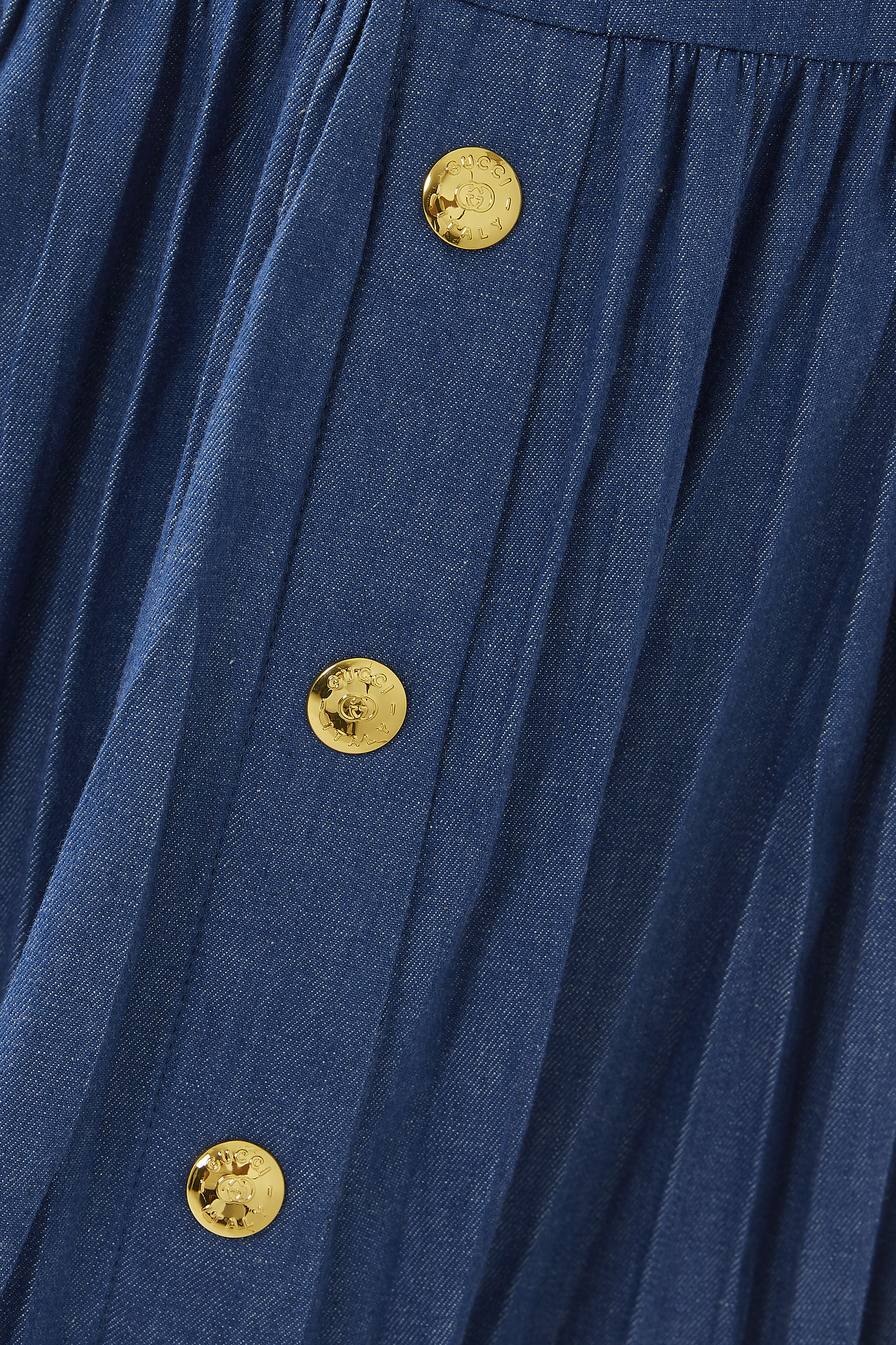 Pleated Denim Culottes