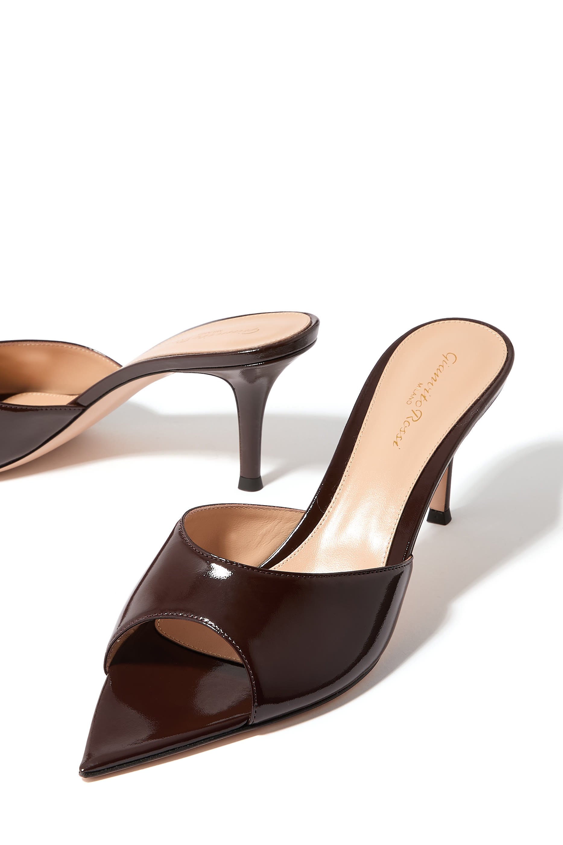 Elle 70 Patent Leather Mules