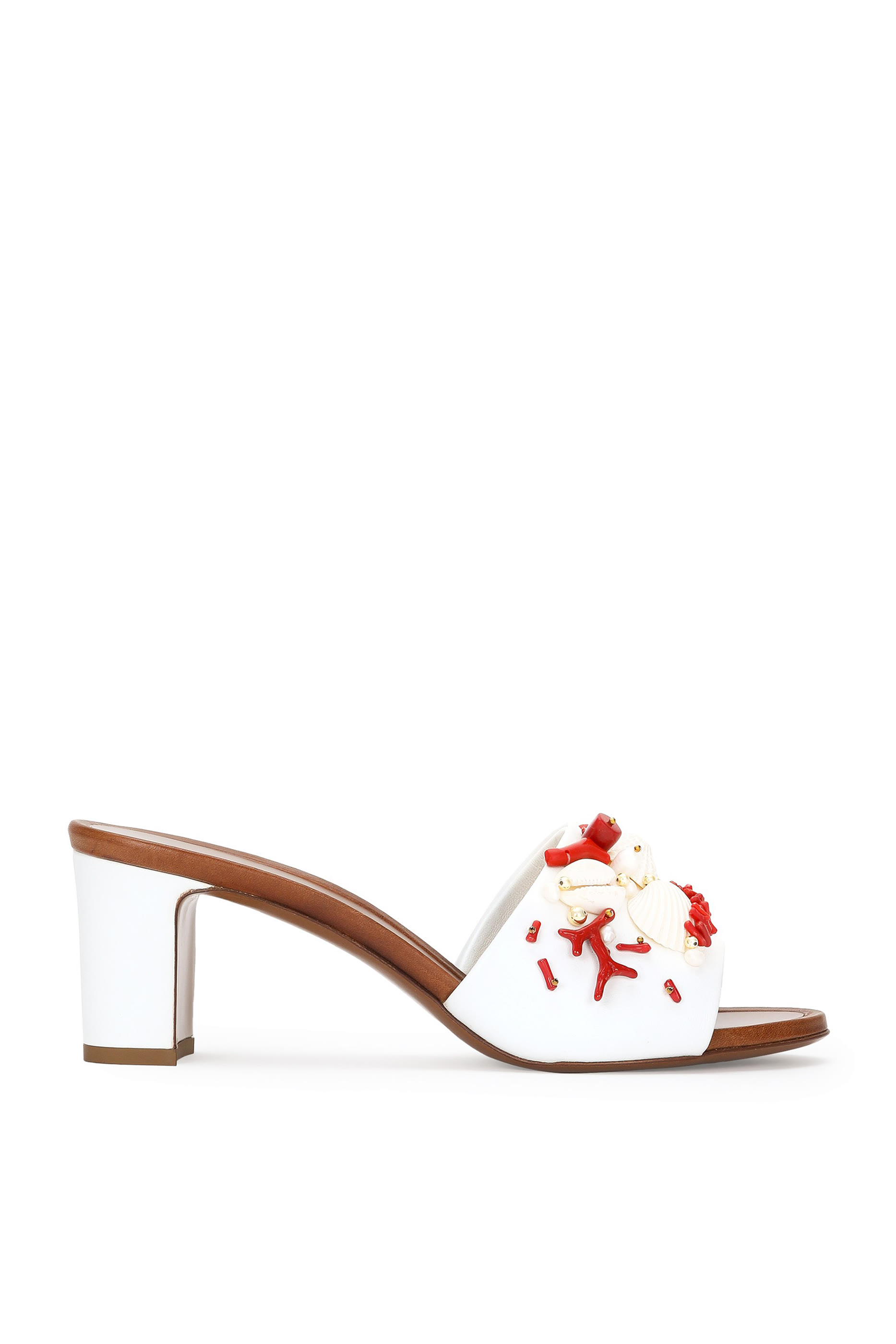 Coral Embroidery 60 Nappa Leather Sandals