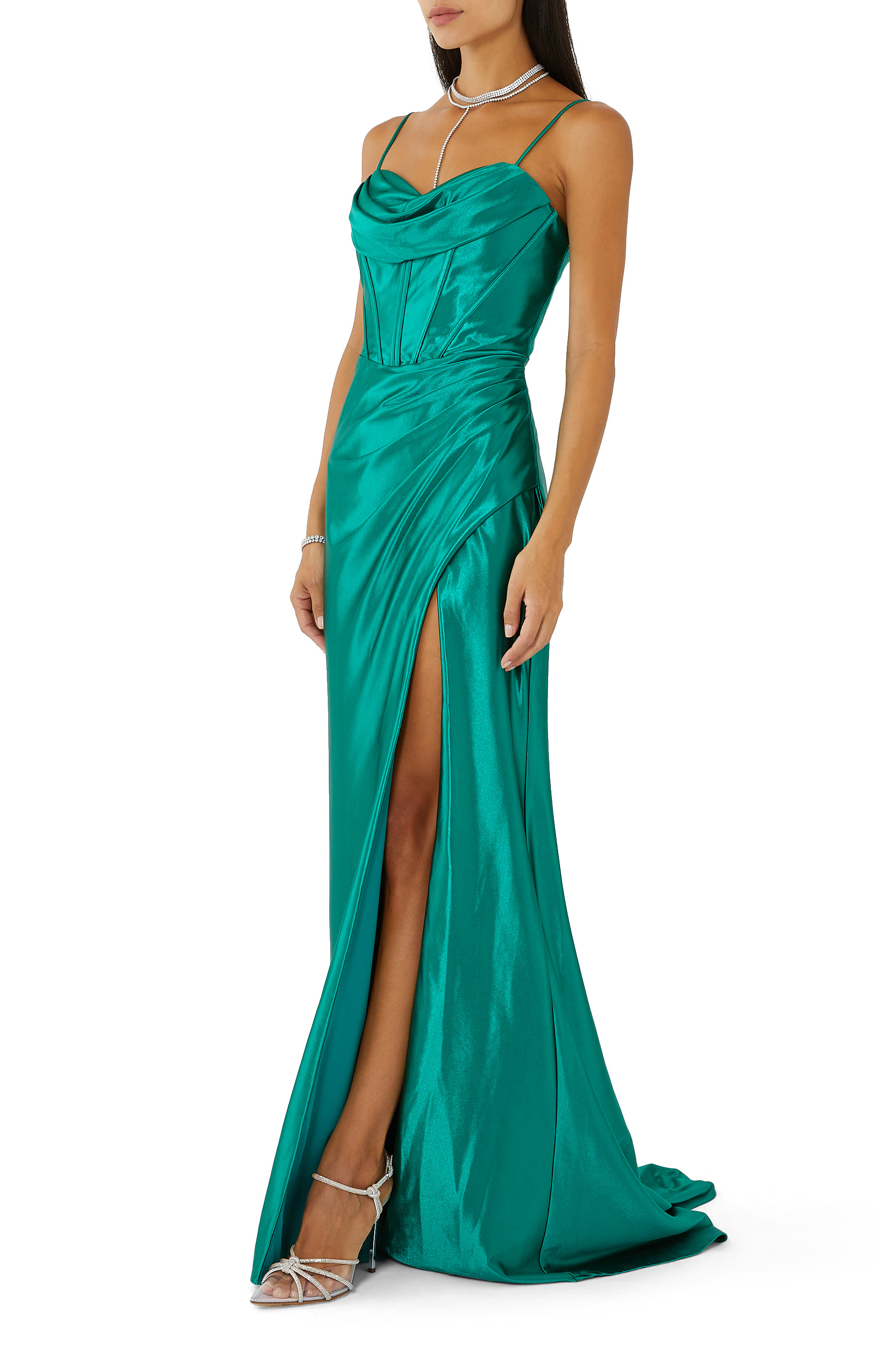Sleeveless Corset Gown