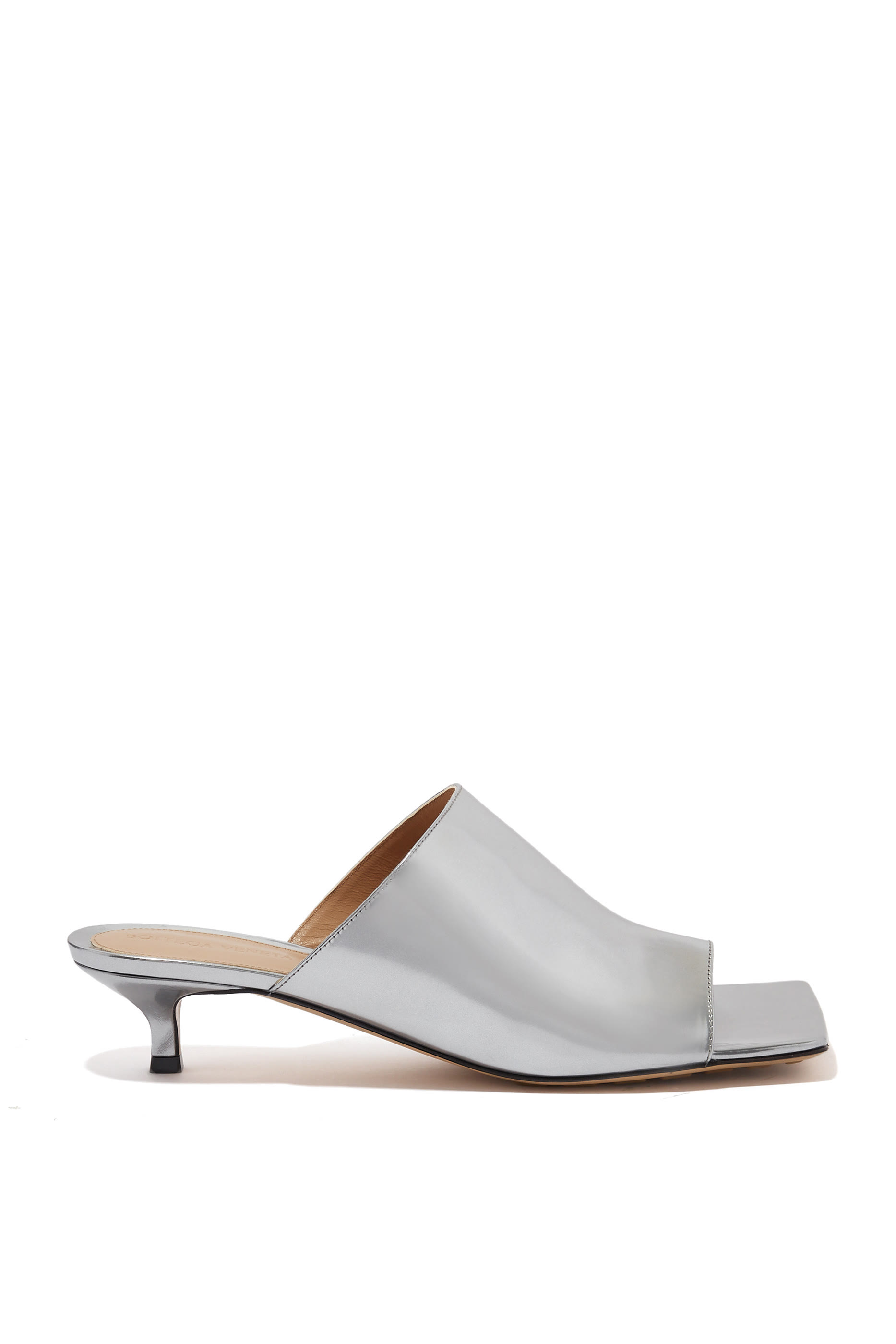Stretch 40 Laminated Leather Mules