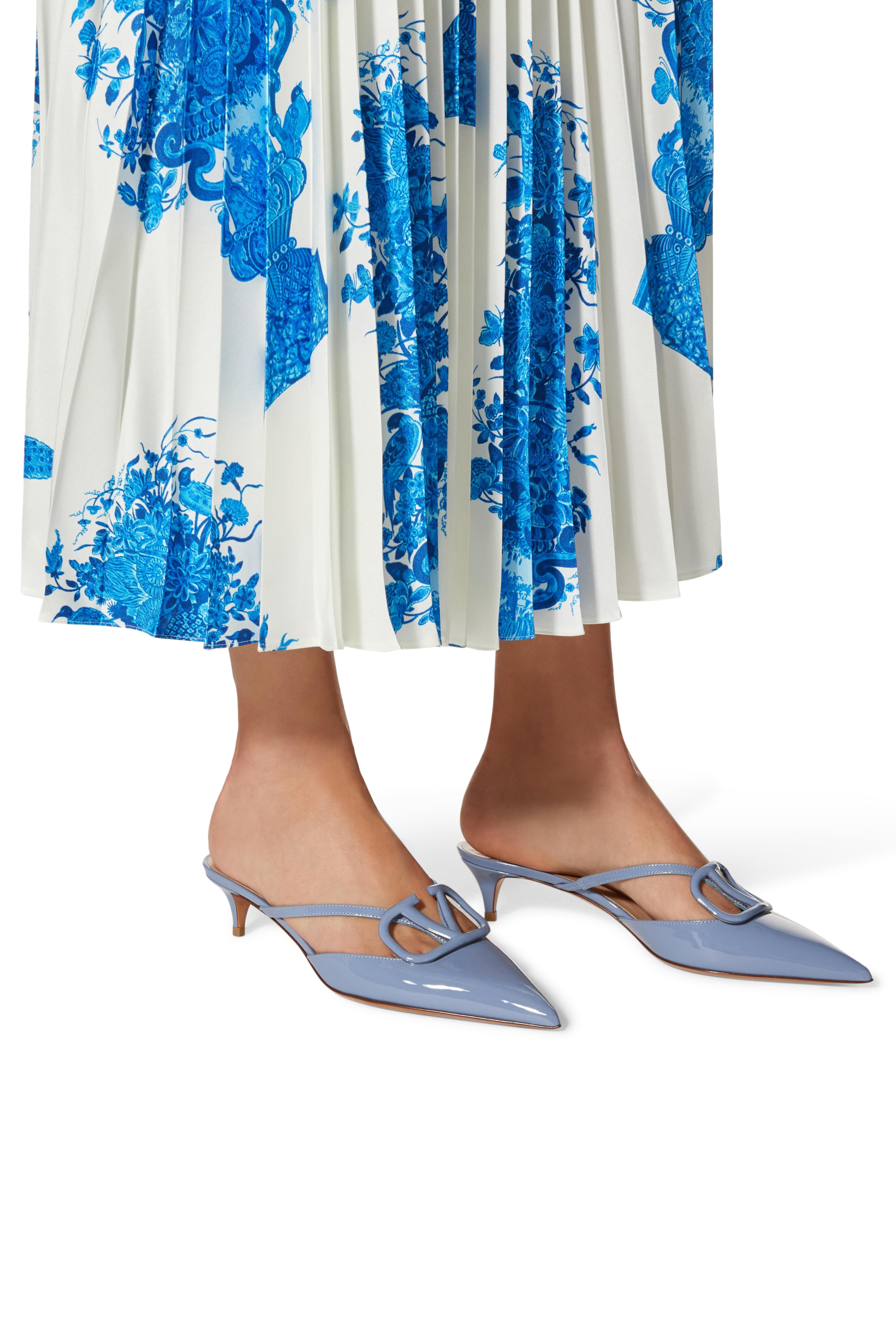 V Logo Signature Mules