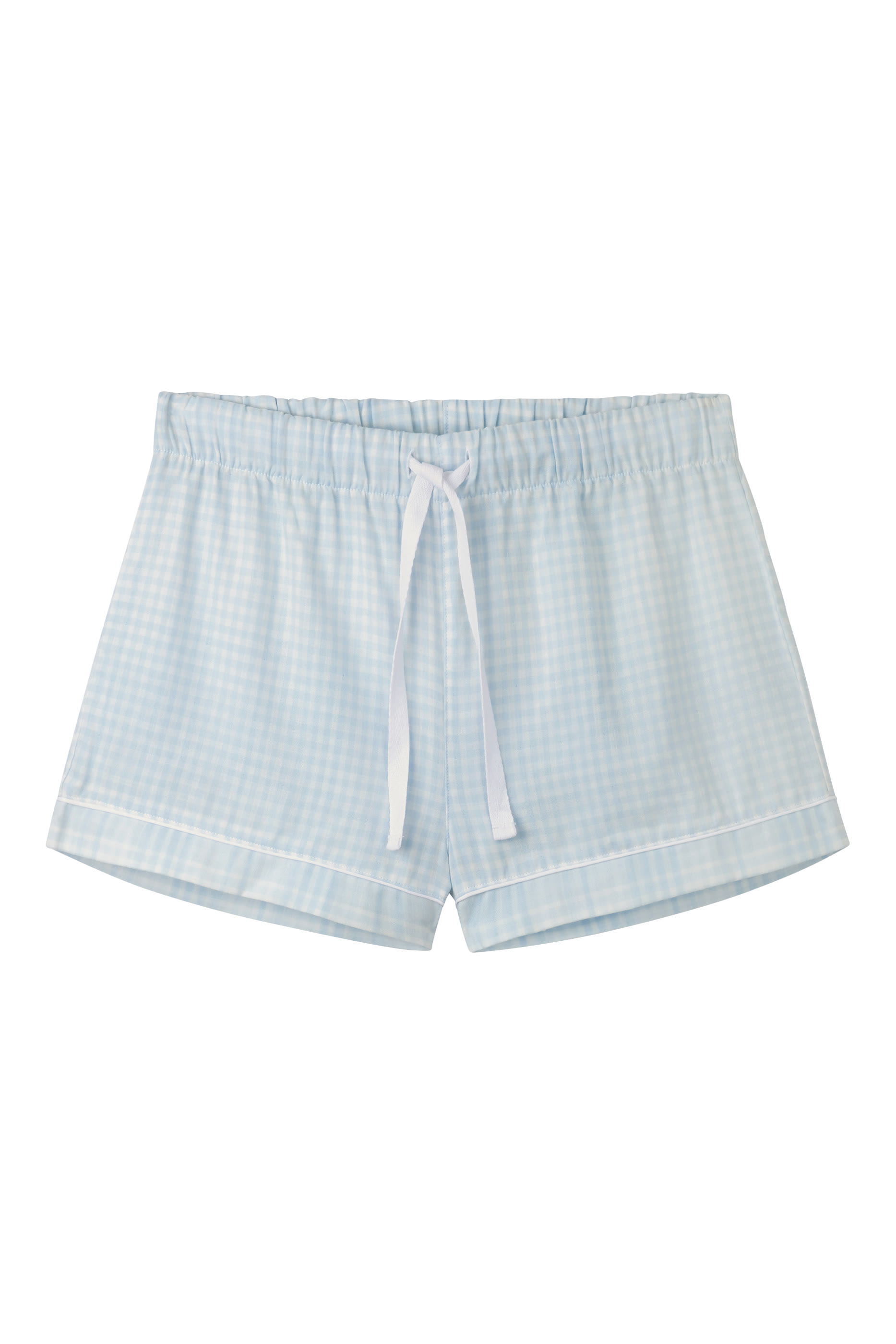 Double Check Cotton Pajama Shorts