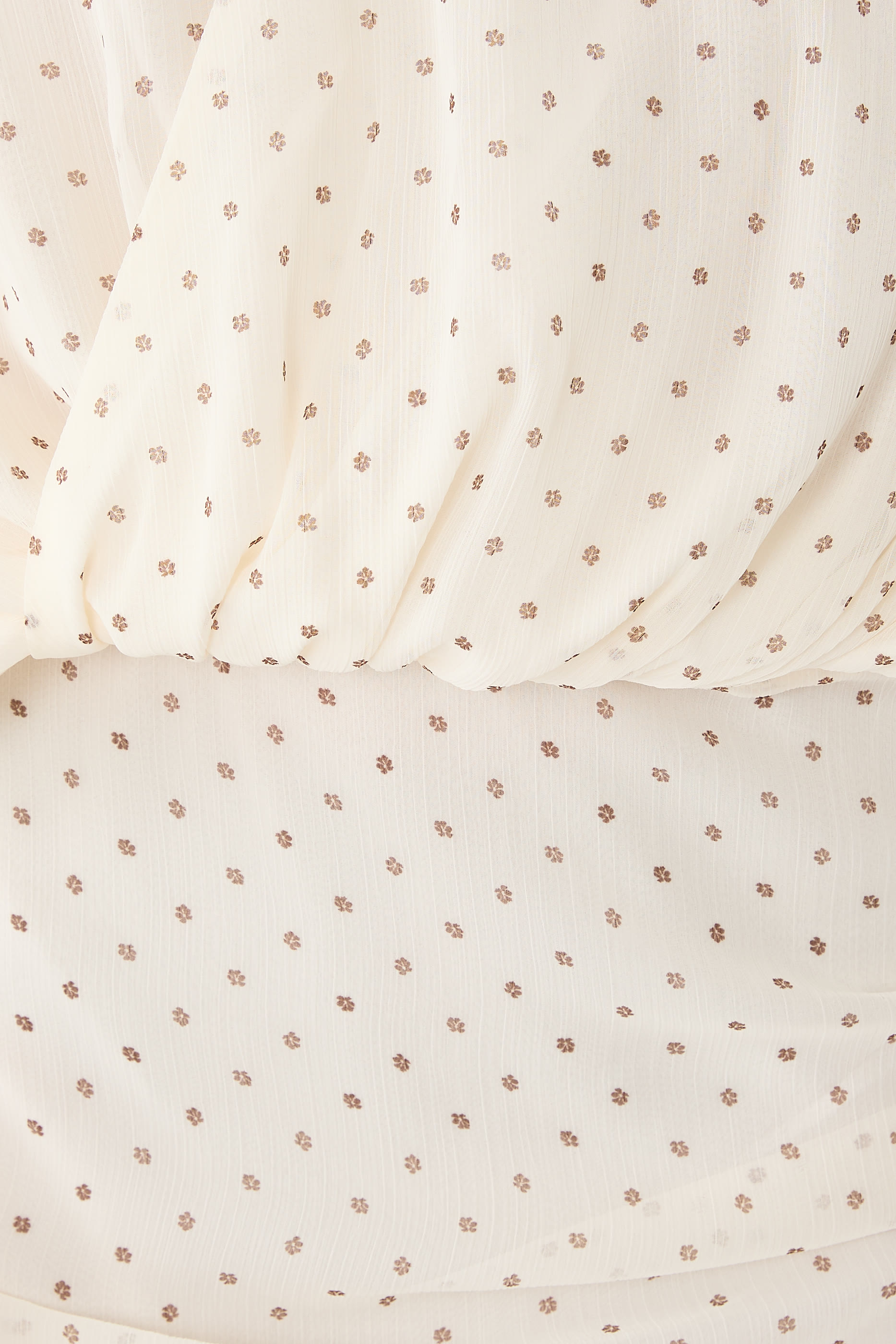 Chiffon Long Sleeves V-Neck Dress