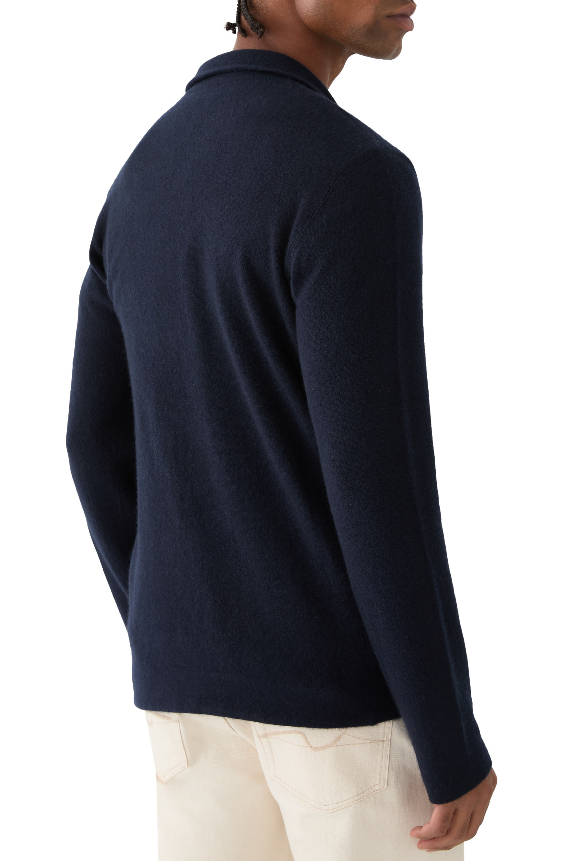 Icon Plain-Knit Pure Cashmere Jacket