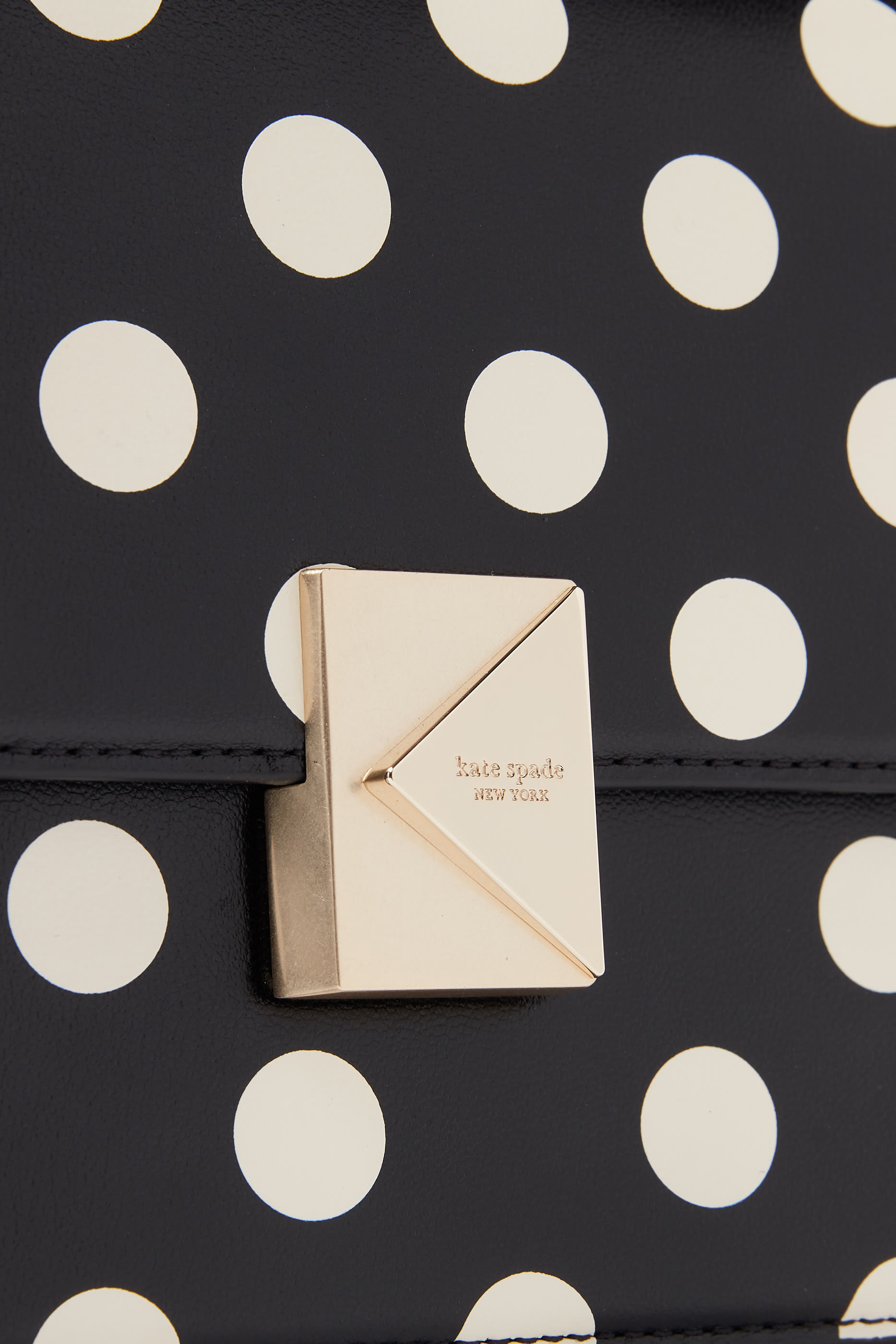 Deco Polka Dot Chain Shoulder Bag