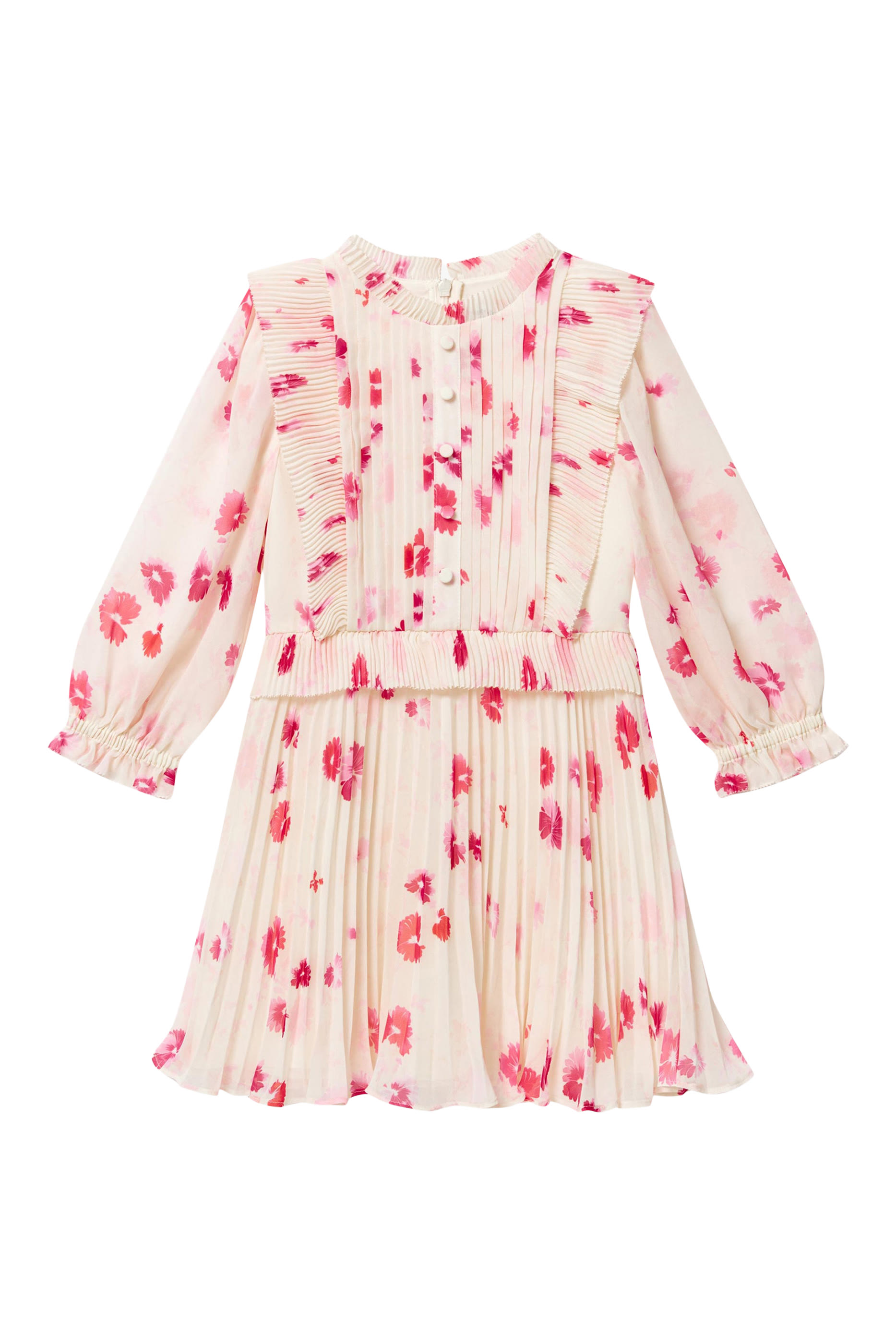 Kids Printed Chiffon Mini Dress