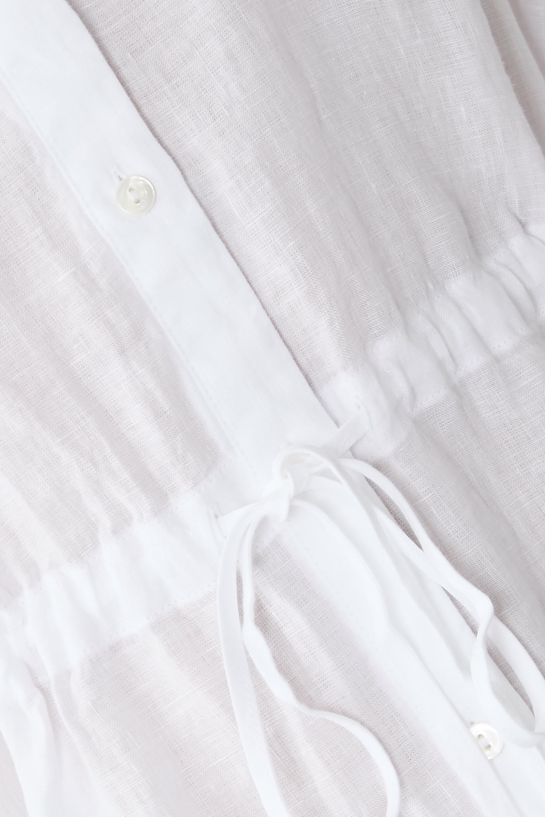 Collar Drawstring Shirt