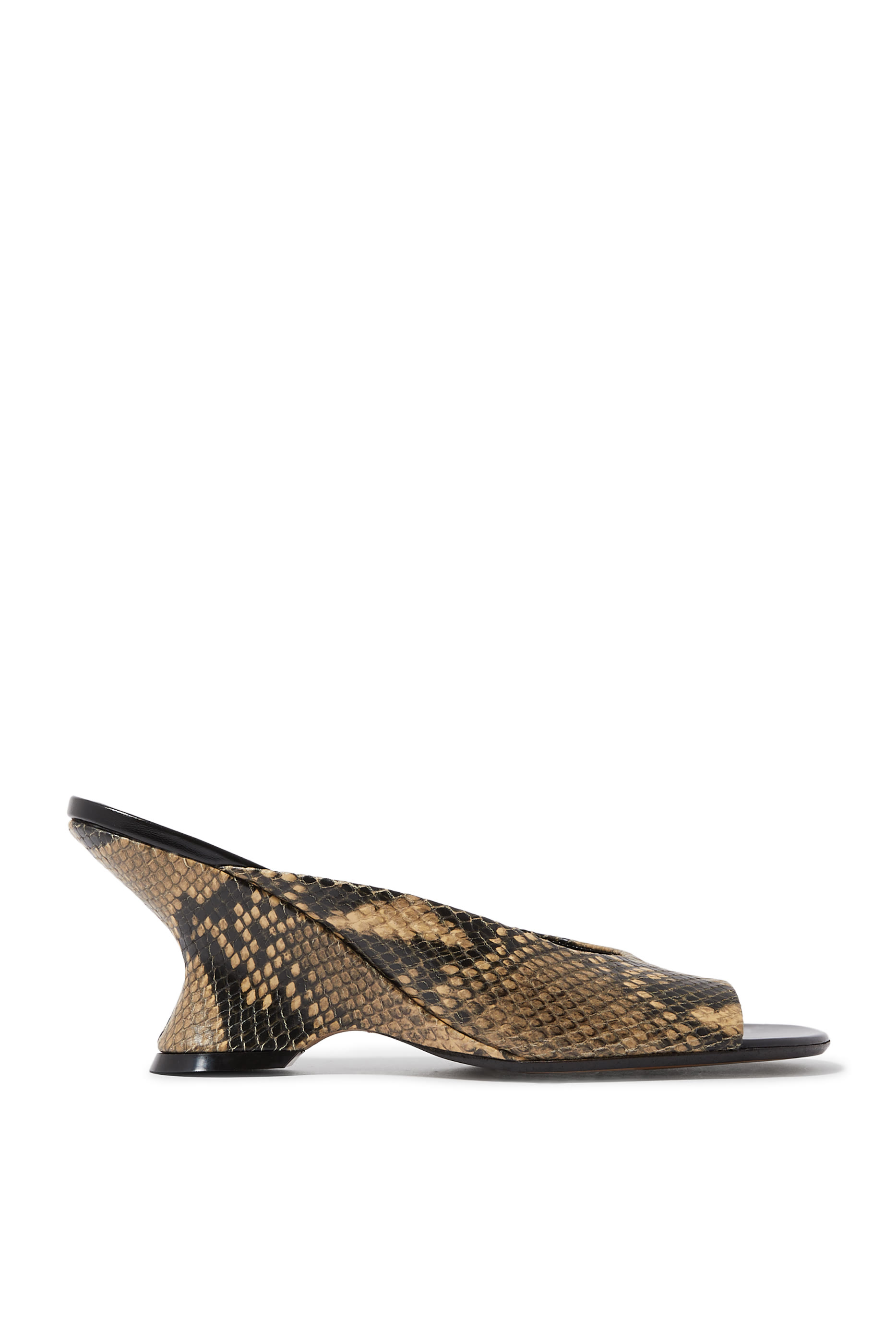 Open Toe 75  Leather Mules