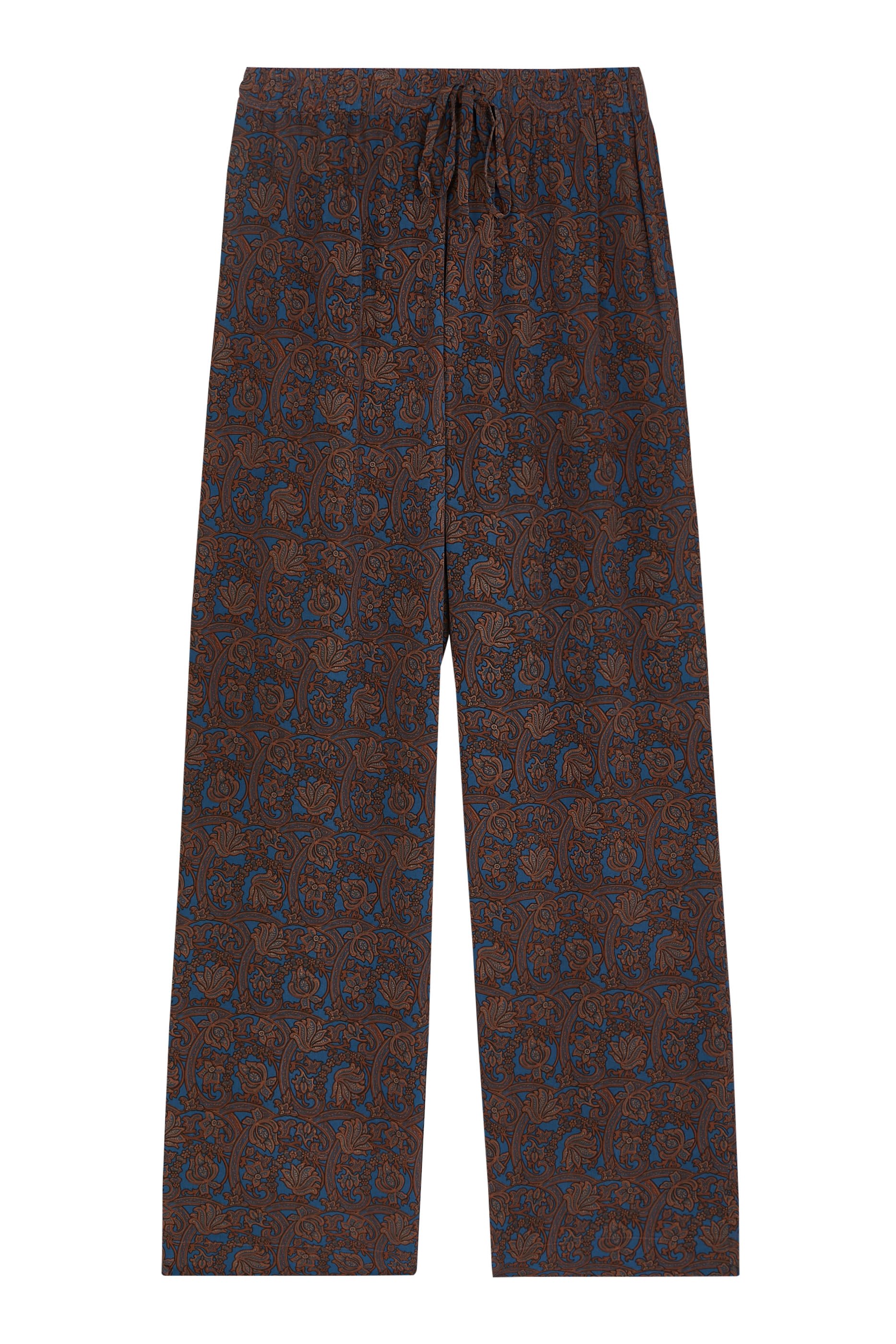 Drawstring Agave Print Pants