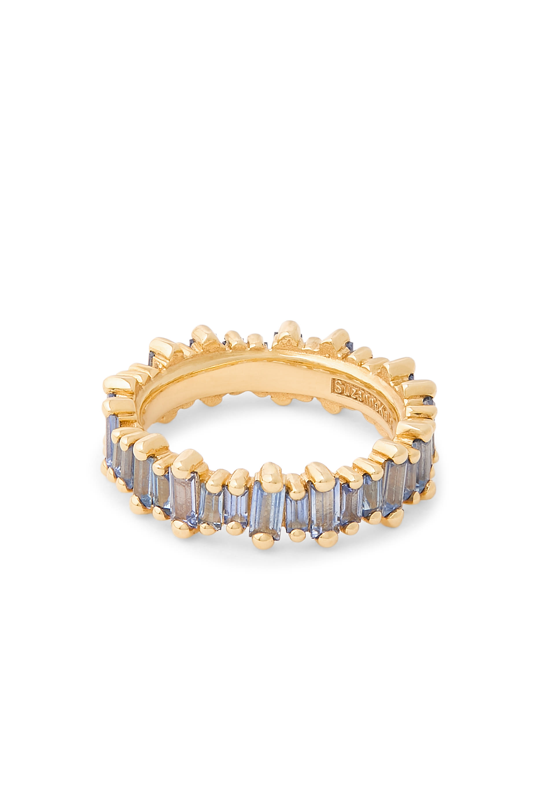 Fireworks Asymmetrical Band, 18k Yellow Gold & Sapphire