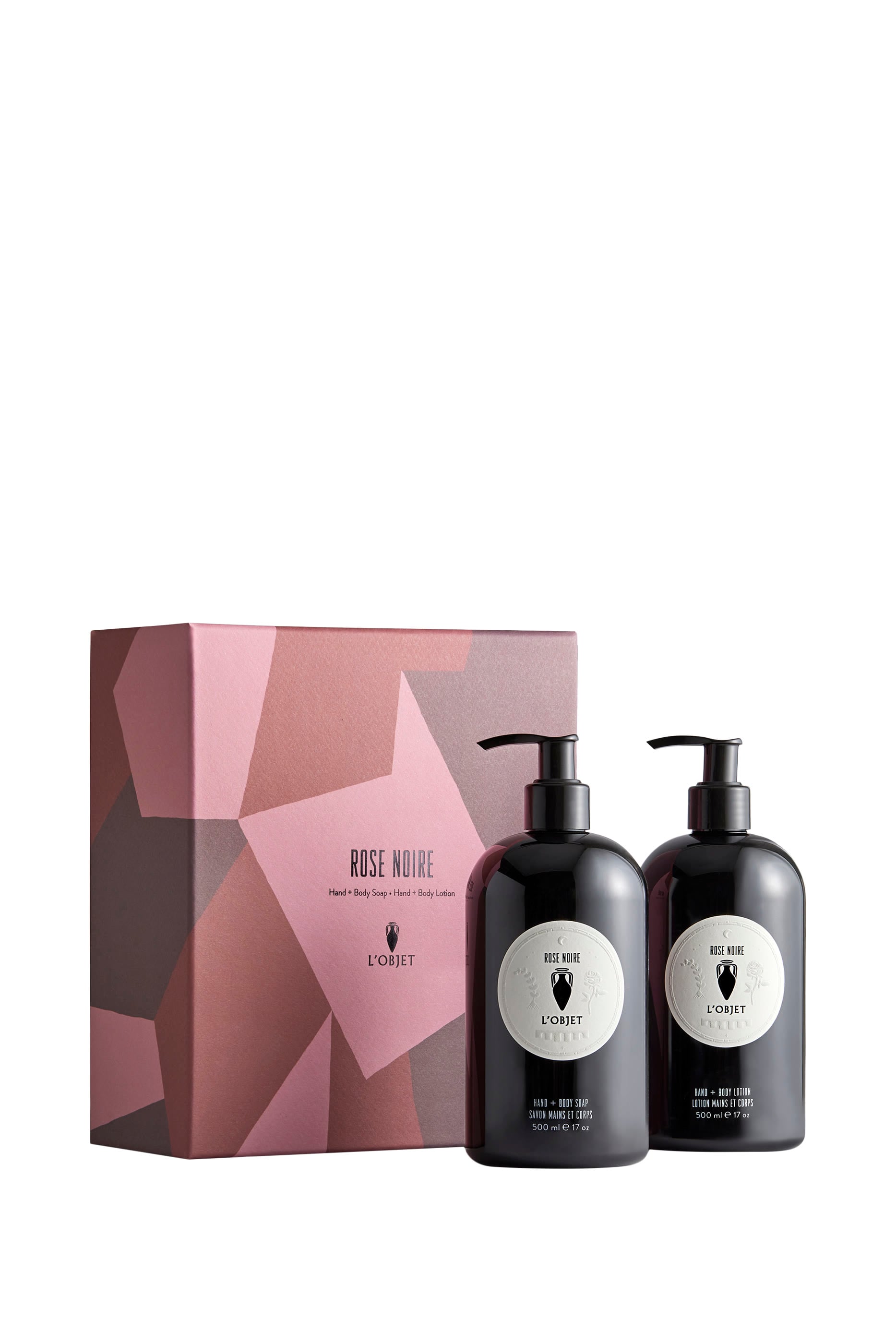 Rose Noire Hand and Body Soap + Lotion Gift Set