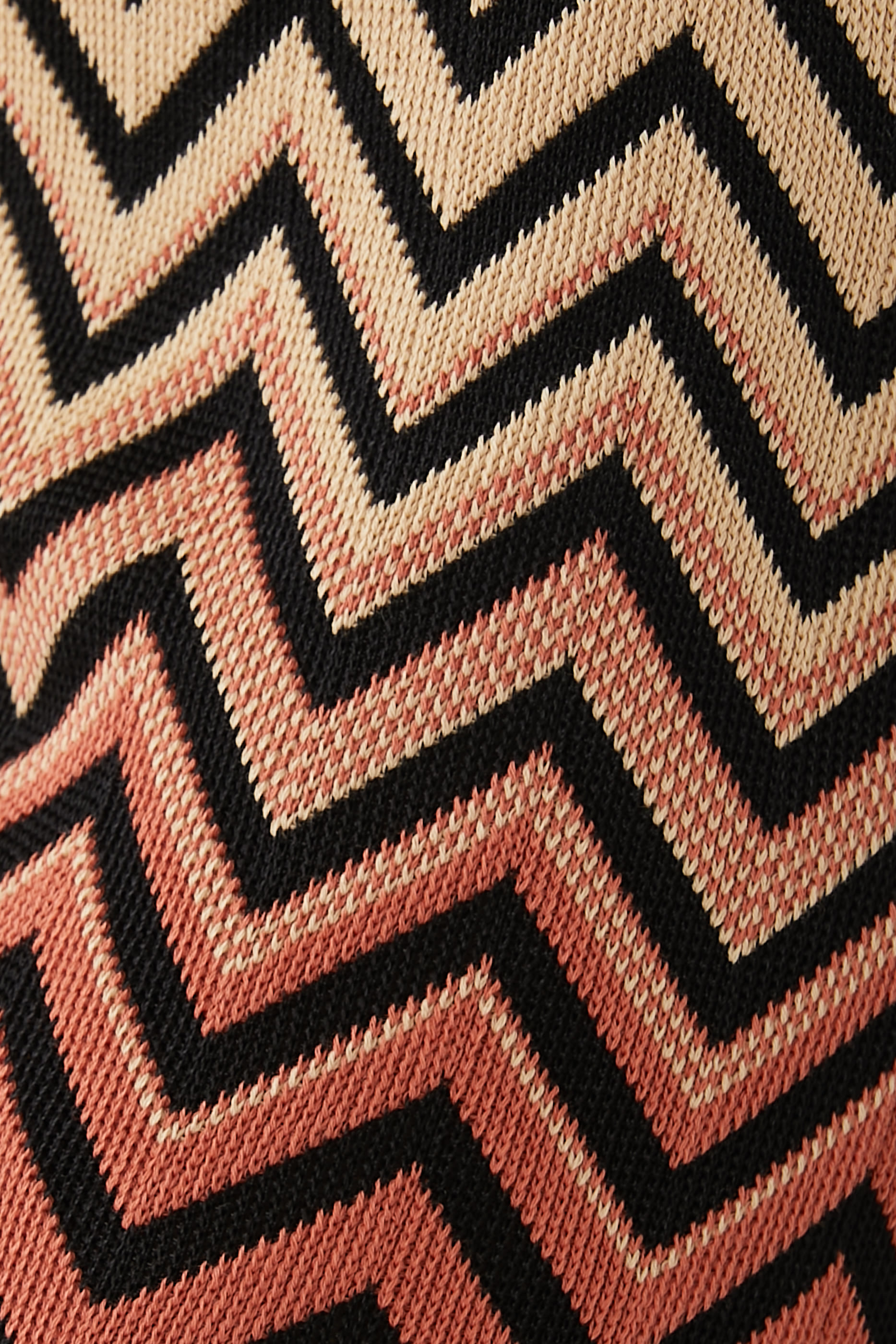 Chevron Jacquard Wide Leg Pants