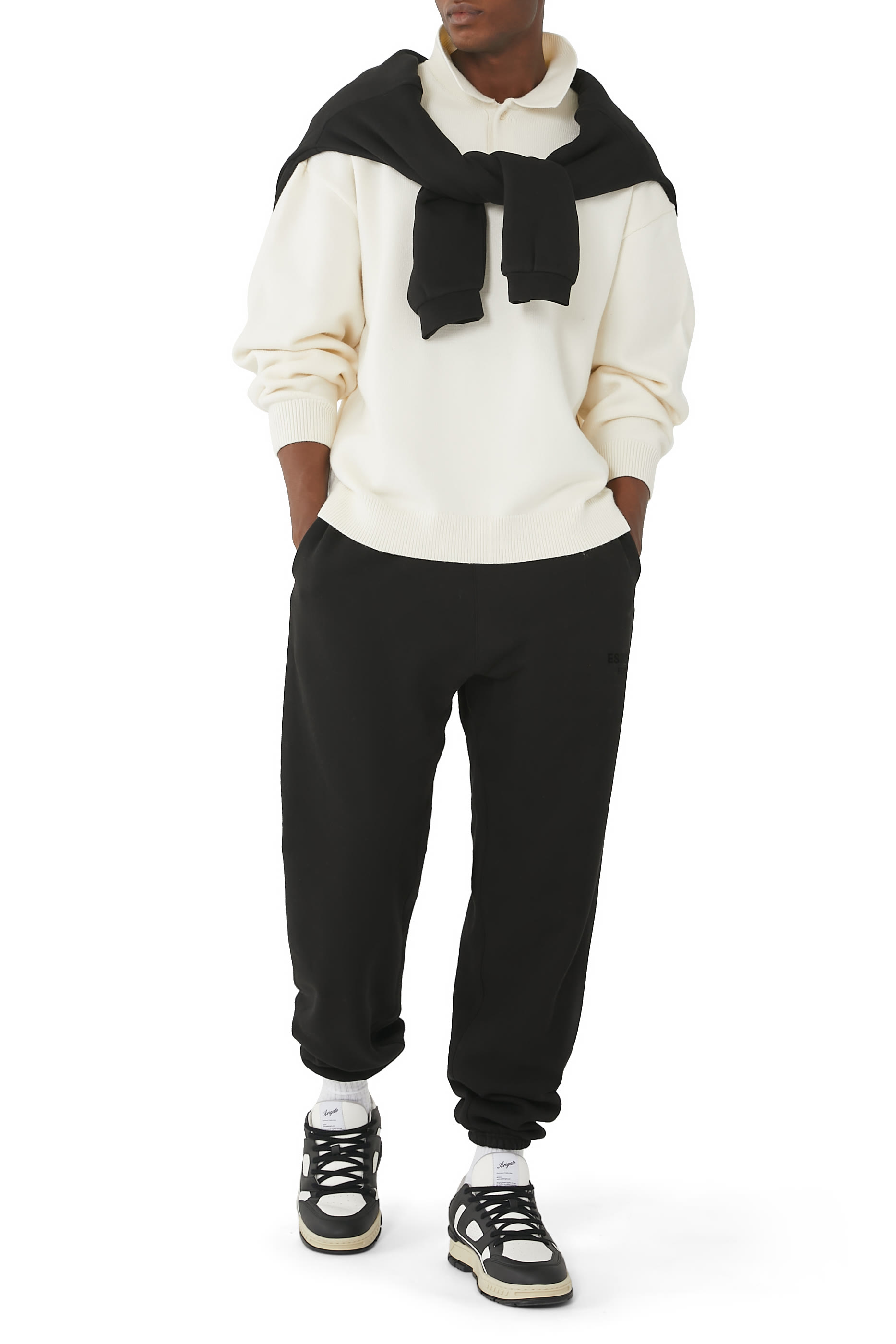 Essentials Knit Polo Sweater