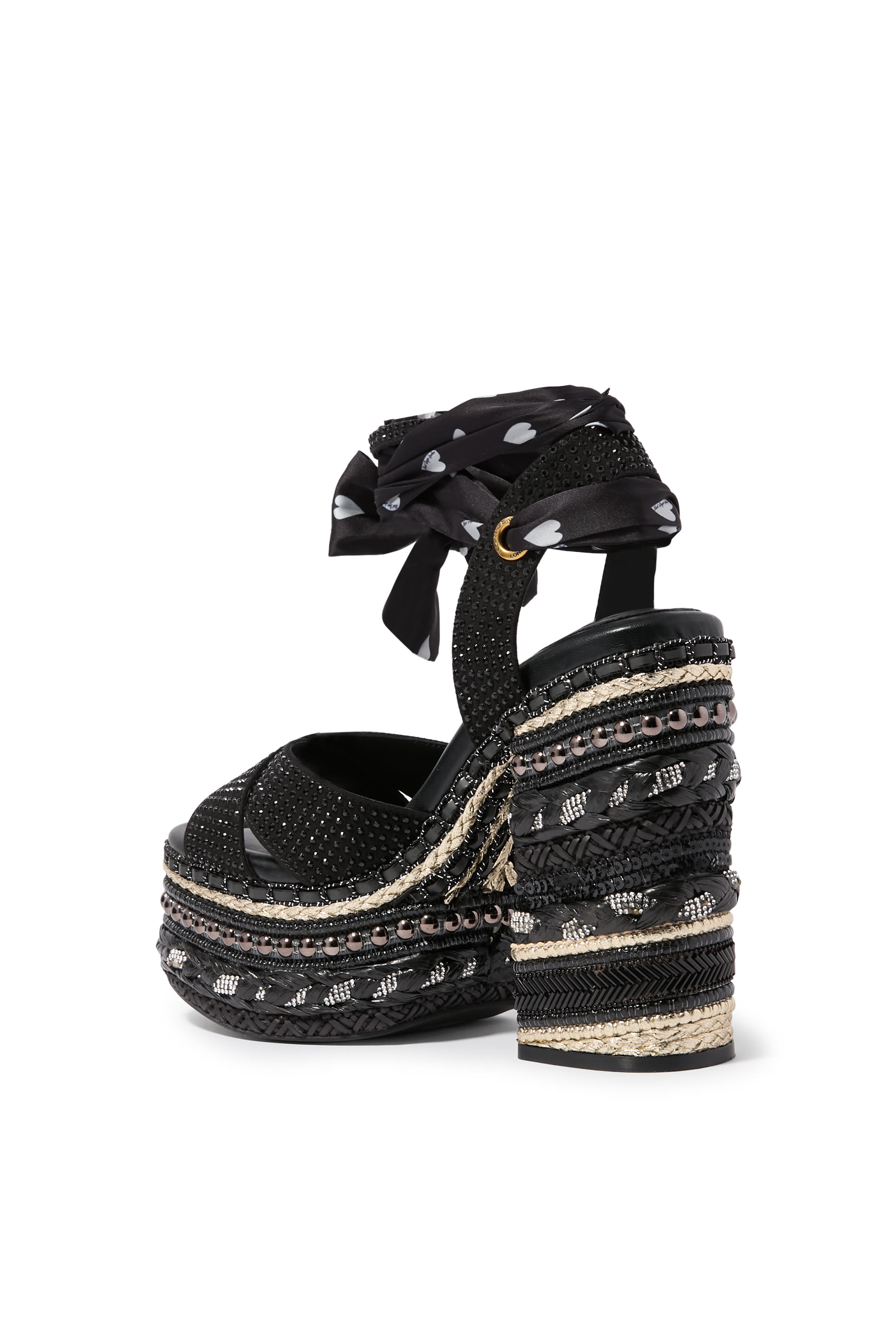 Chelsea Scarf Platform Sandals 135