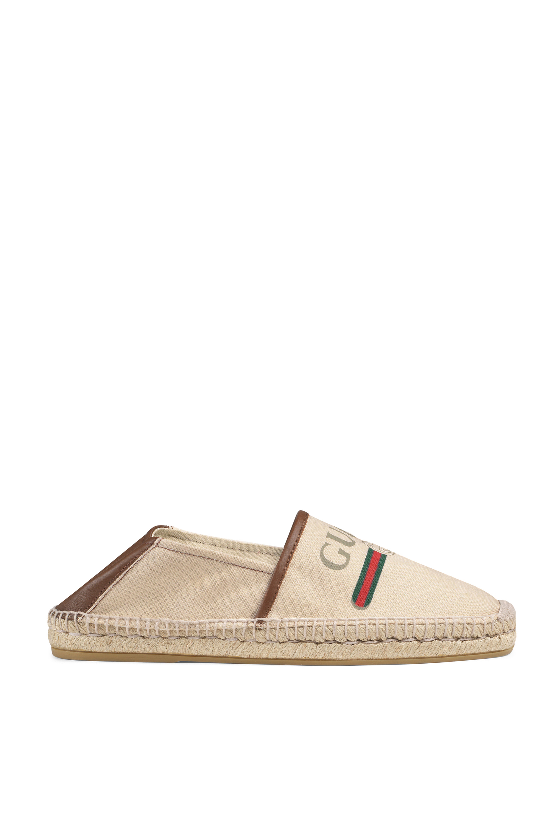 Gucci Logo Canvas Espadrilles