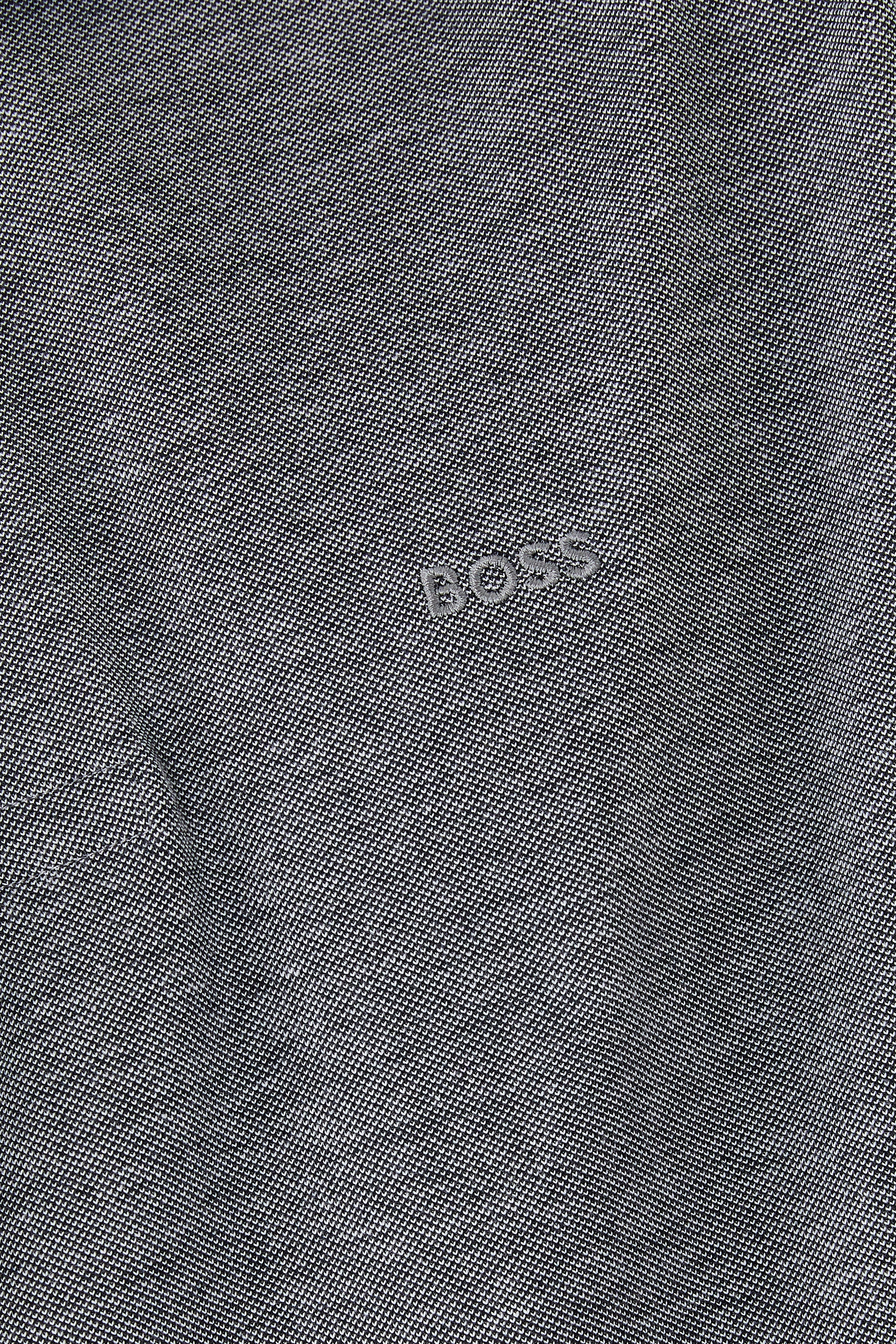 Oxford Cotton Piqué Polo Shirt with Logo Detail