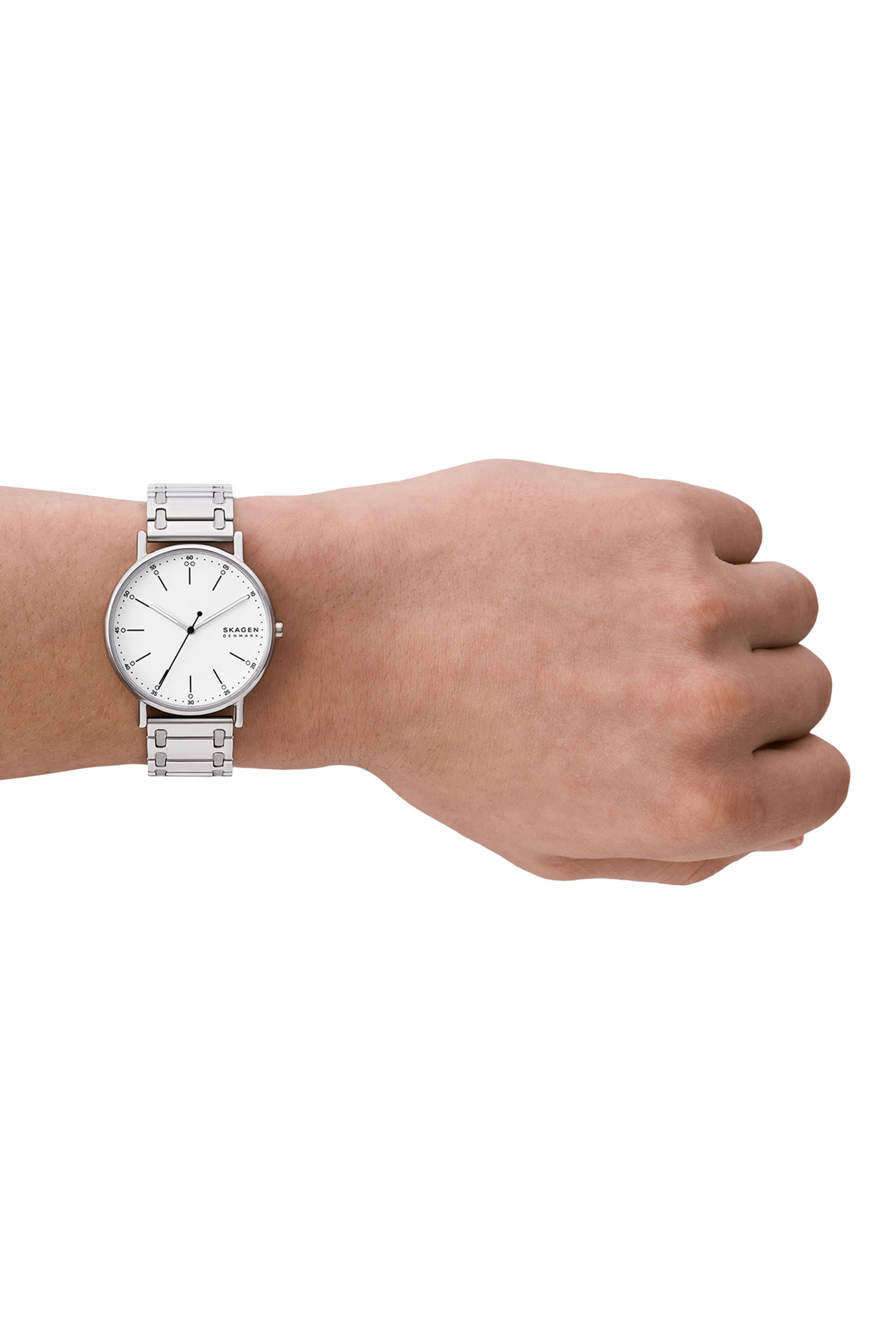 Signatur Three-Hand Stainless Steel Bracelet Watch