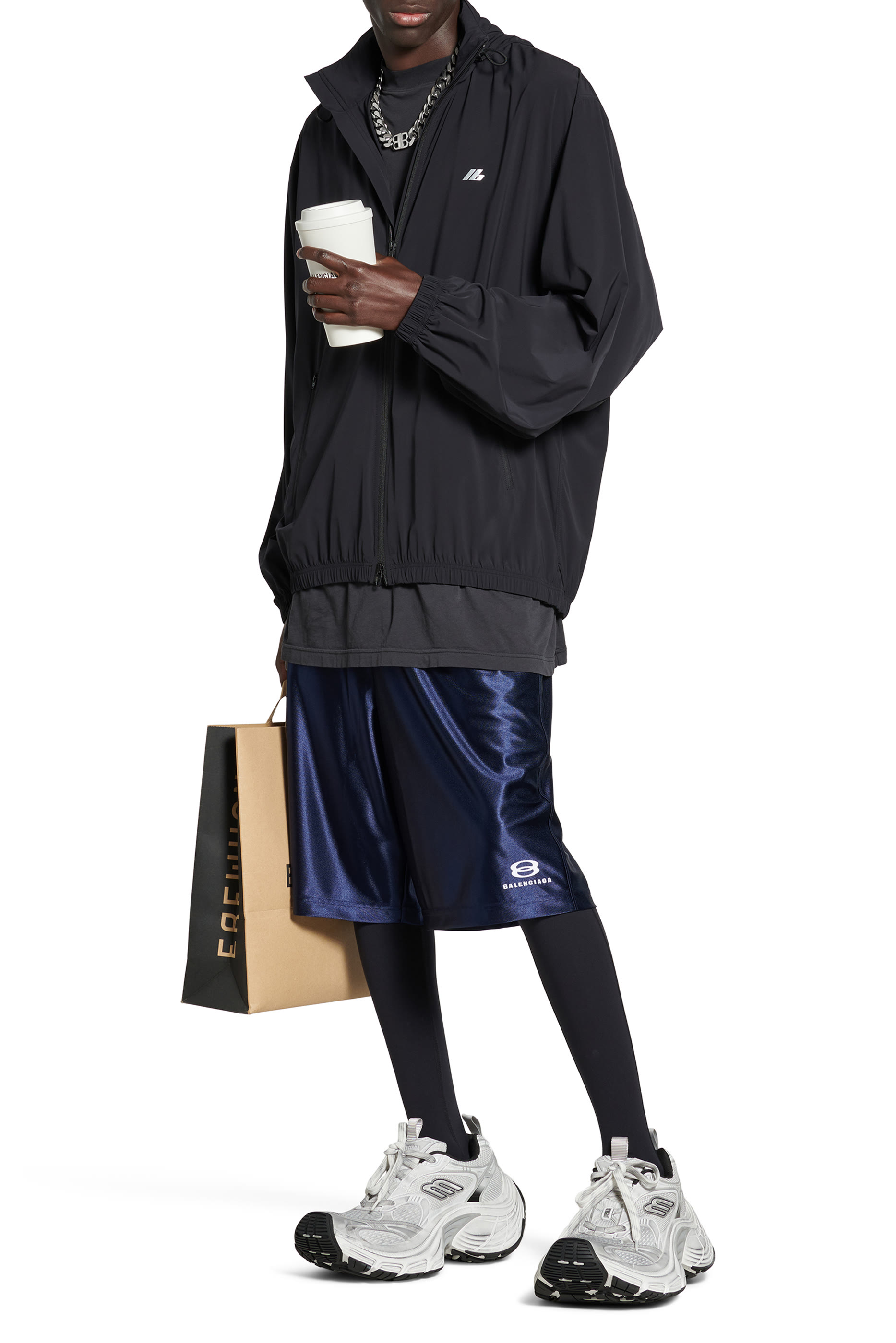 Stretch Nylon Activewear Windbreaker