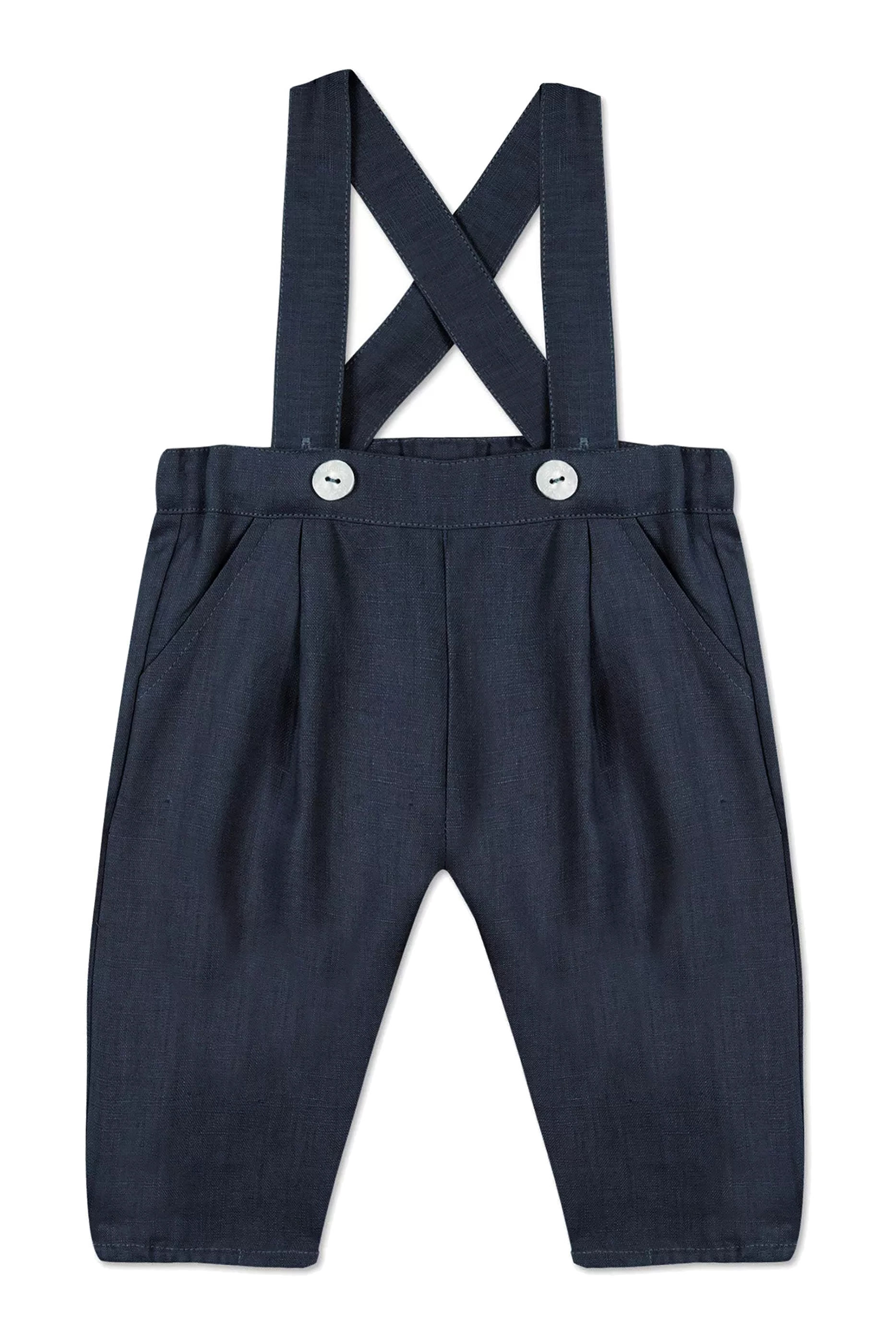 Kids Linen Dungaree