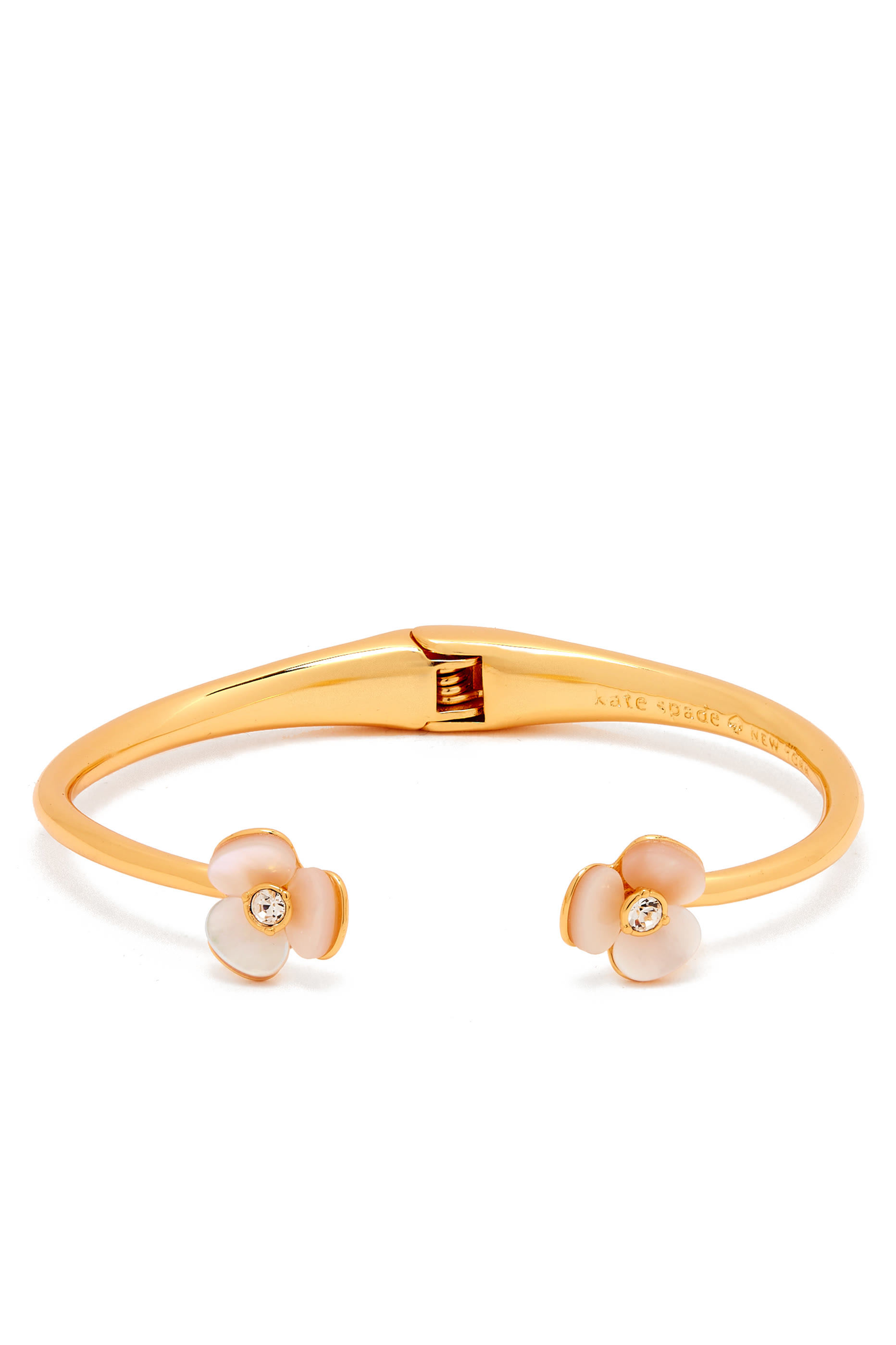 Disco Pansy Thin Cuff Bracelet