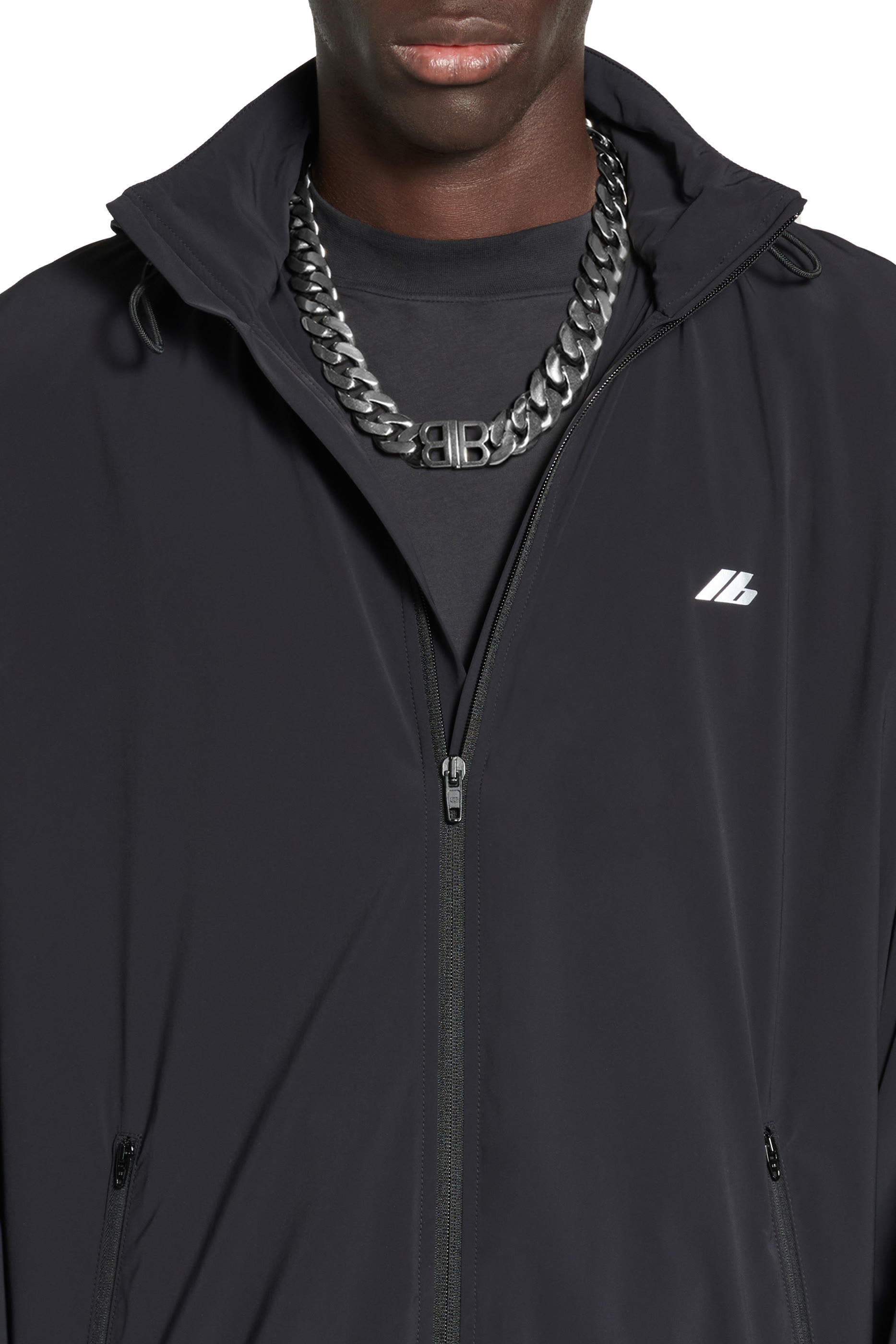 Stretch Nylon Activewear Windbreaker