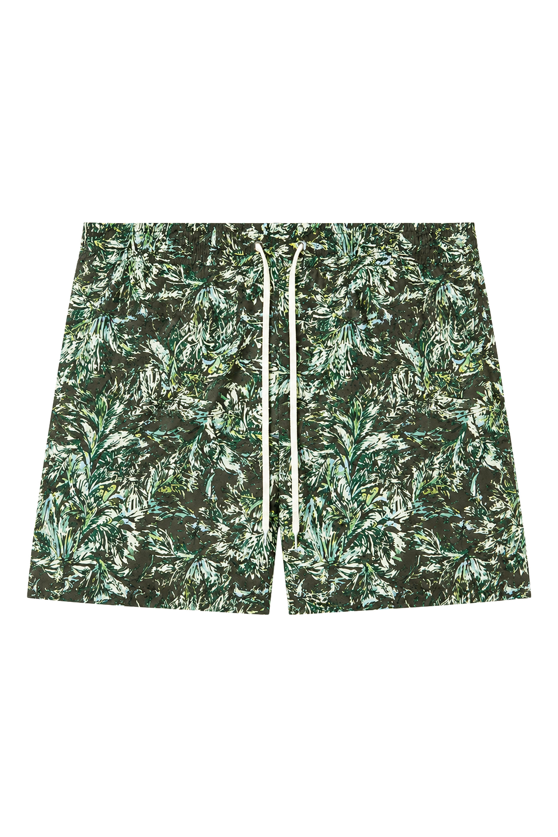 Printed Airy Silk Shorts