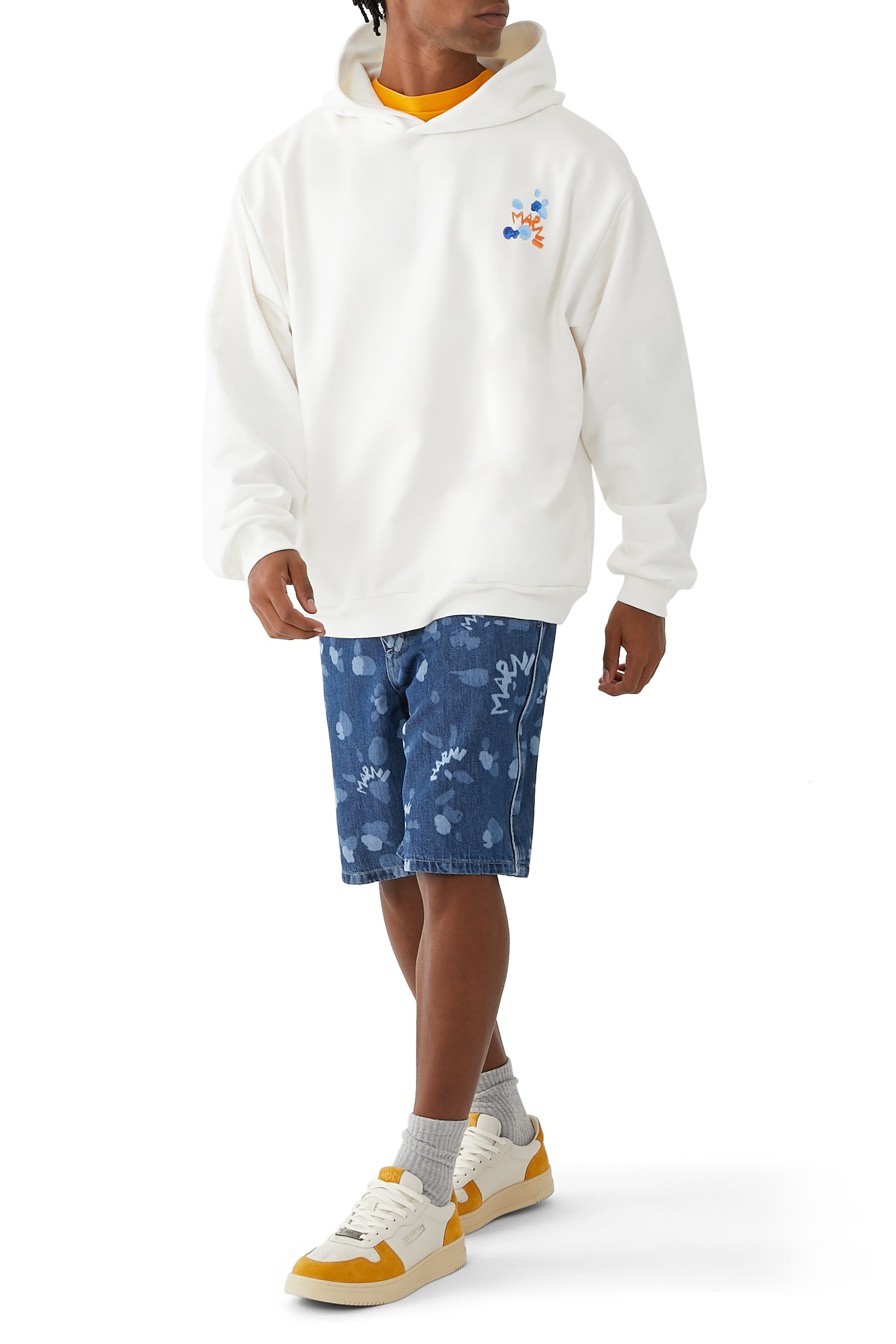 Logo-Print Cotton Hoodie