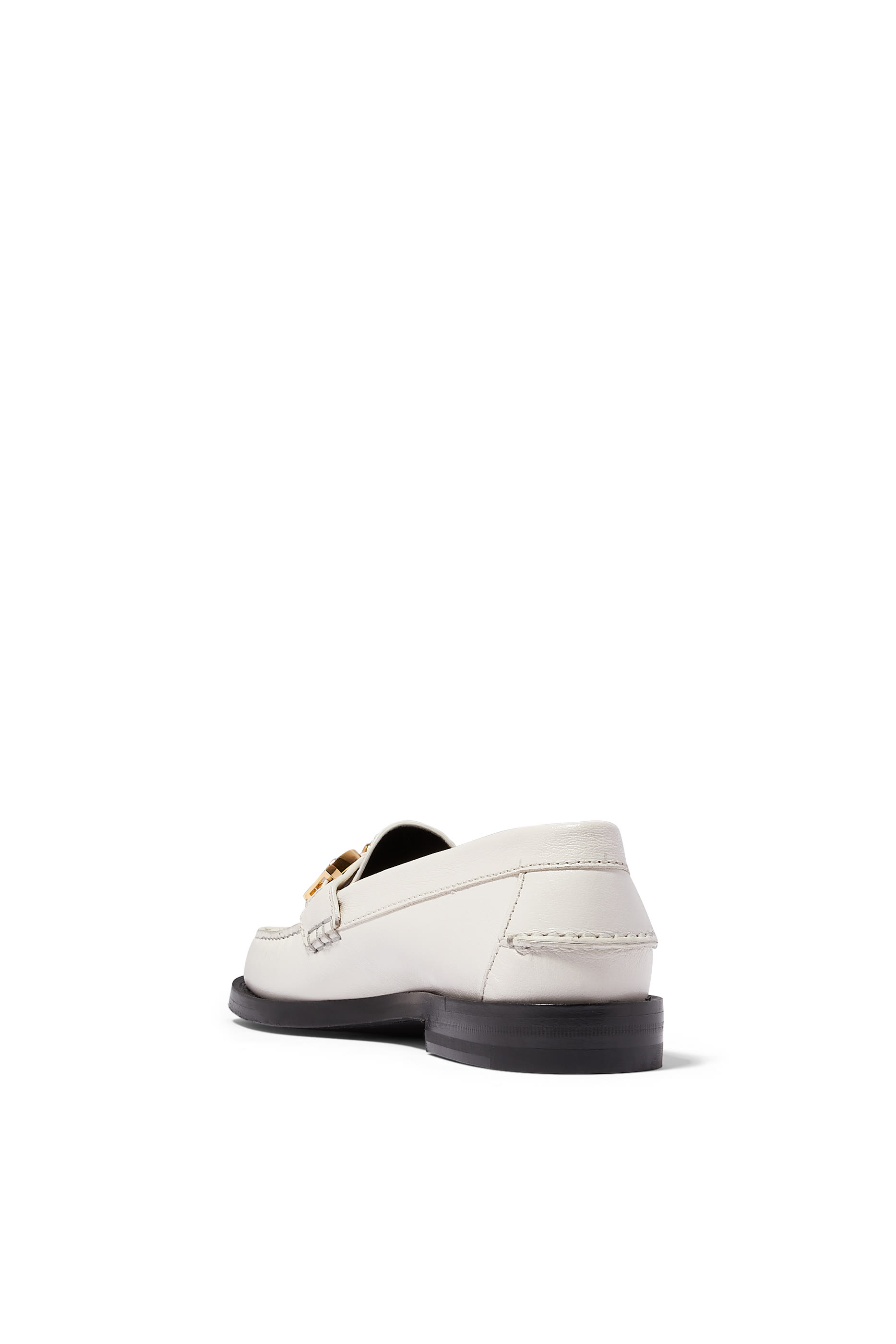 Cara Logo Leather Loafers