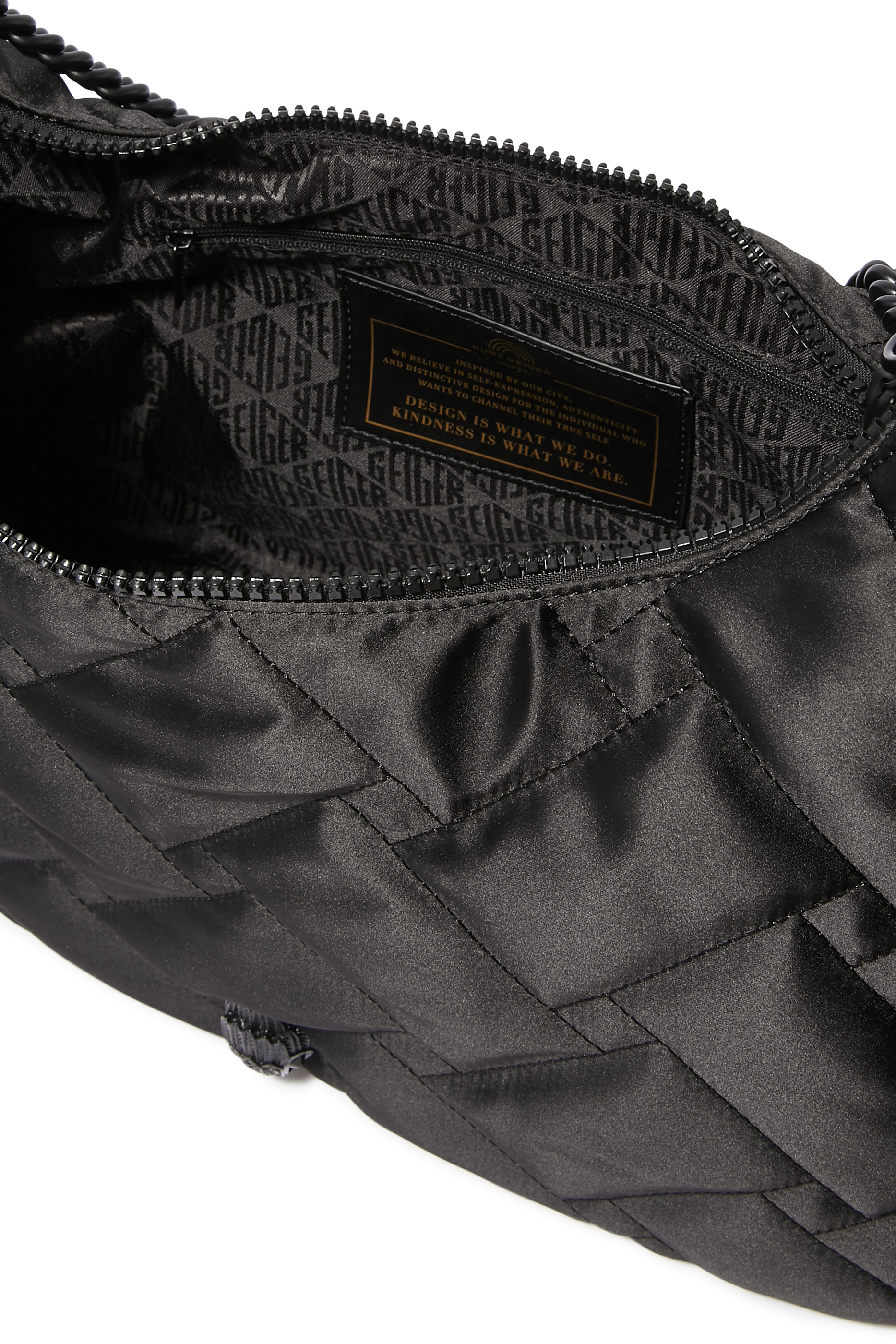 Recycled Nylon Crossbody Hobo Bag