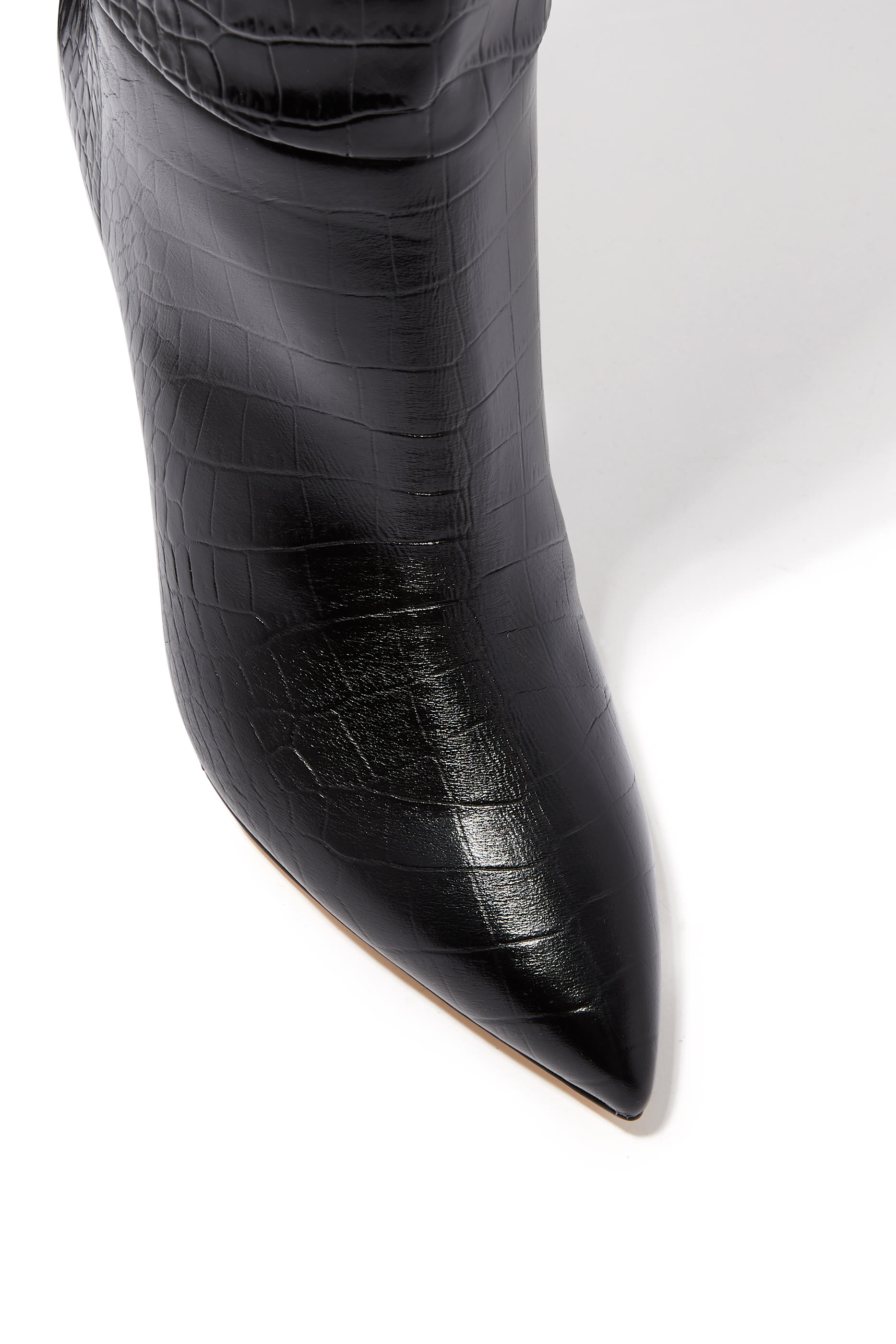 Croc Embossed Stiletto 85 Boots